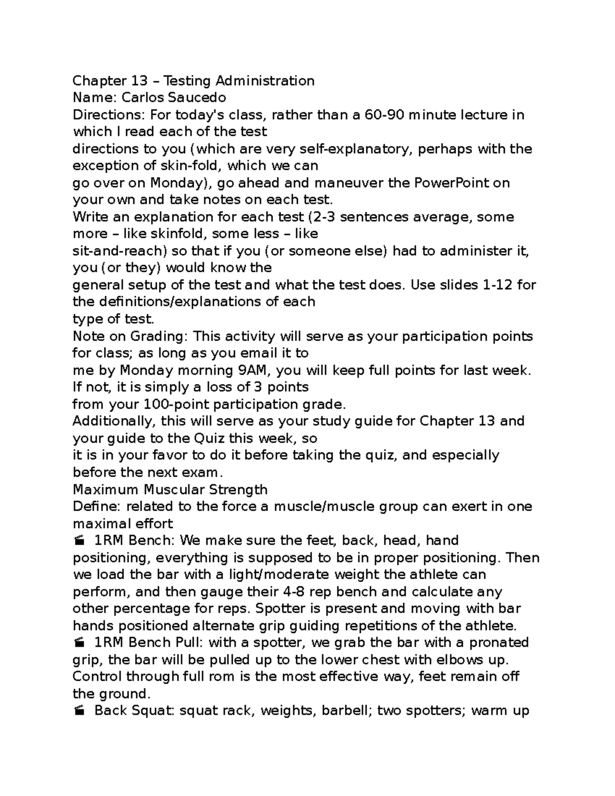 Ch.13 Study Guide PEP - Performance Enhancement Programming notes to ...