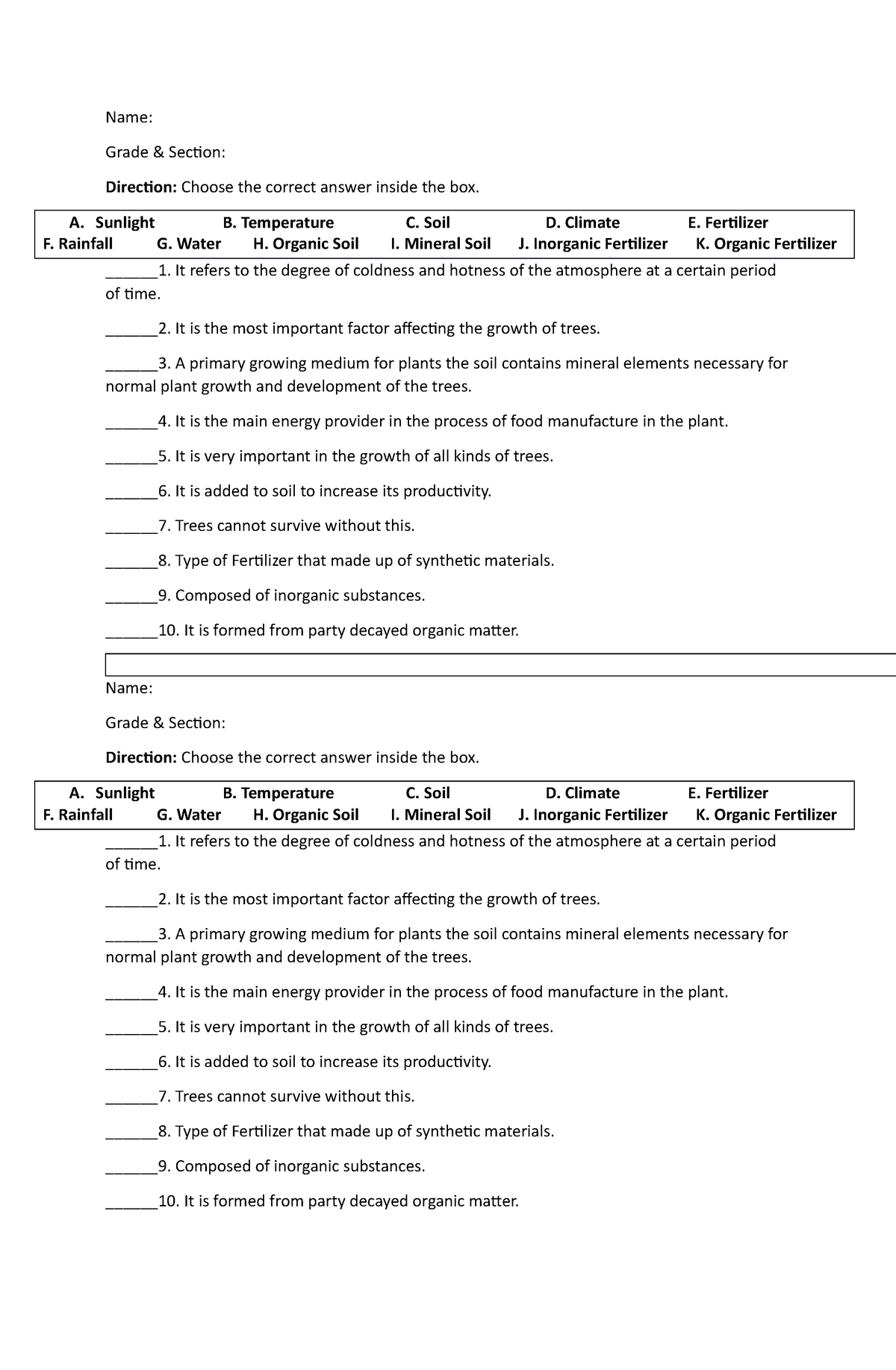 Activity- Sheet-TLE6 - pppppppp - Name: Grade & Section: Direction ...