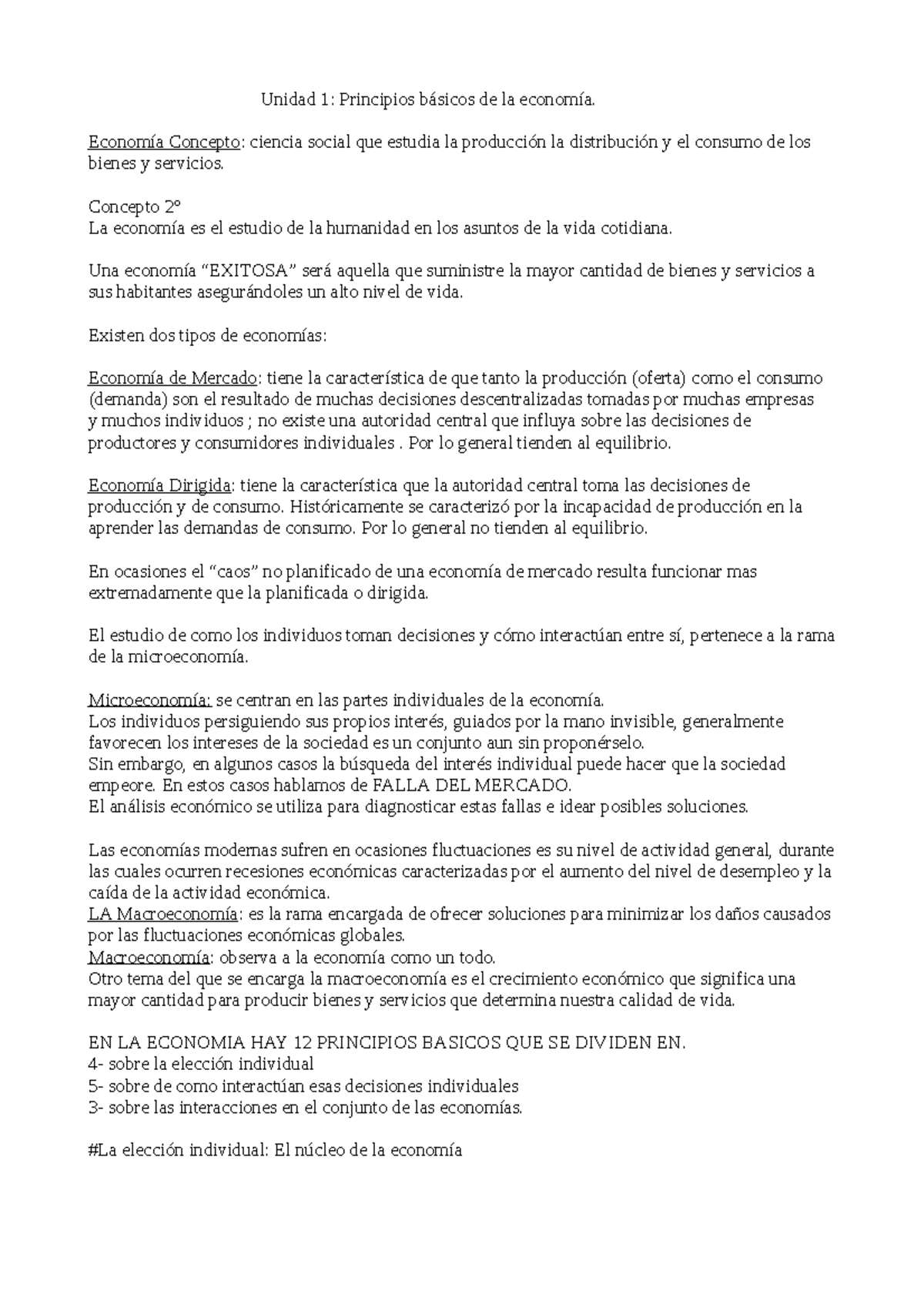 Unidad 1 Principios Basicos De La Economia - Unidad 1: Principios ...