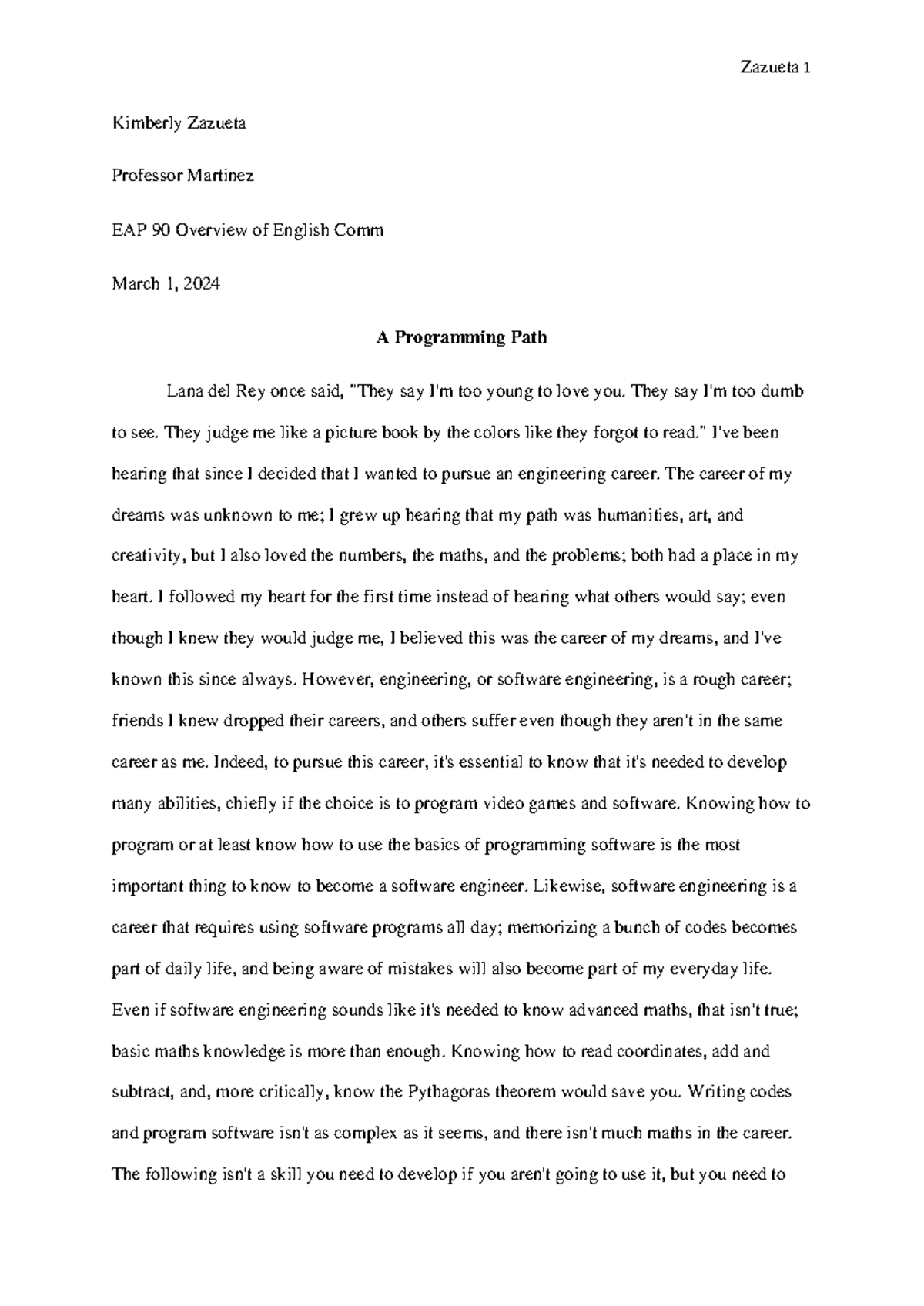 A Programming Path - This is an essay, well I'll say it's an essay, but ...