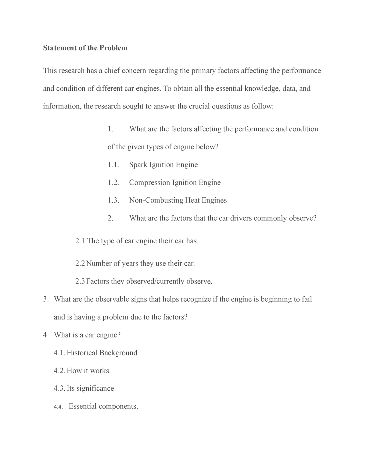statement of the problem in research example pdf