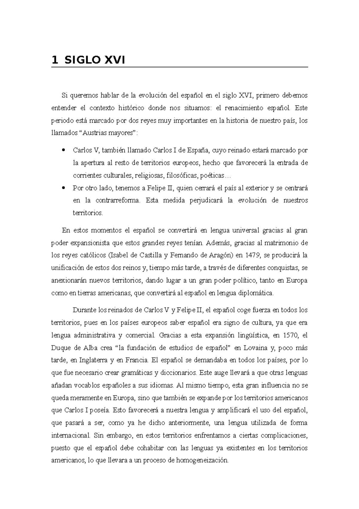 Siglo Calco léxico apuntes primero de español Calco léxico apuntes