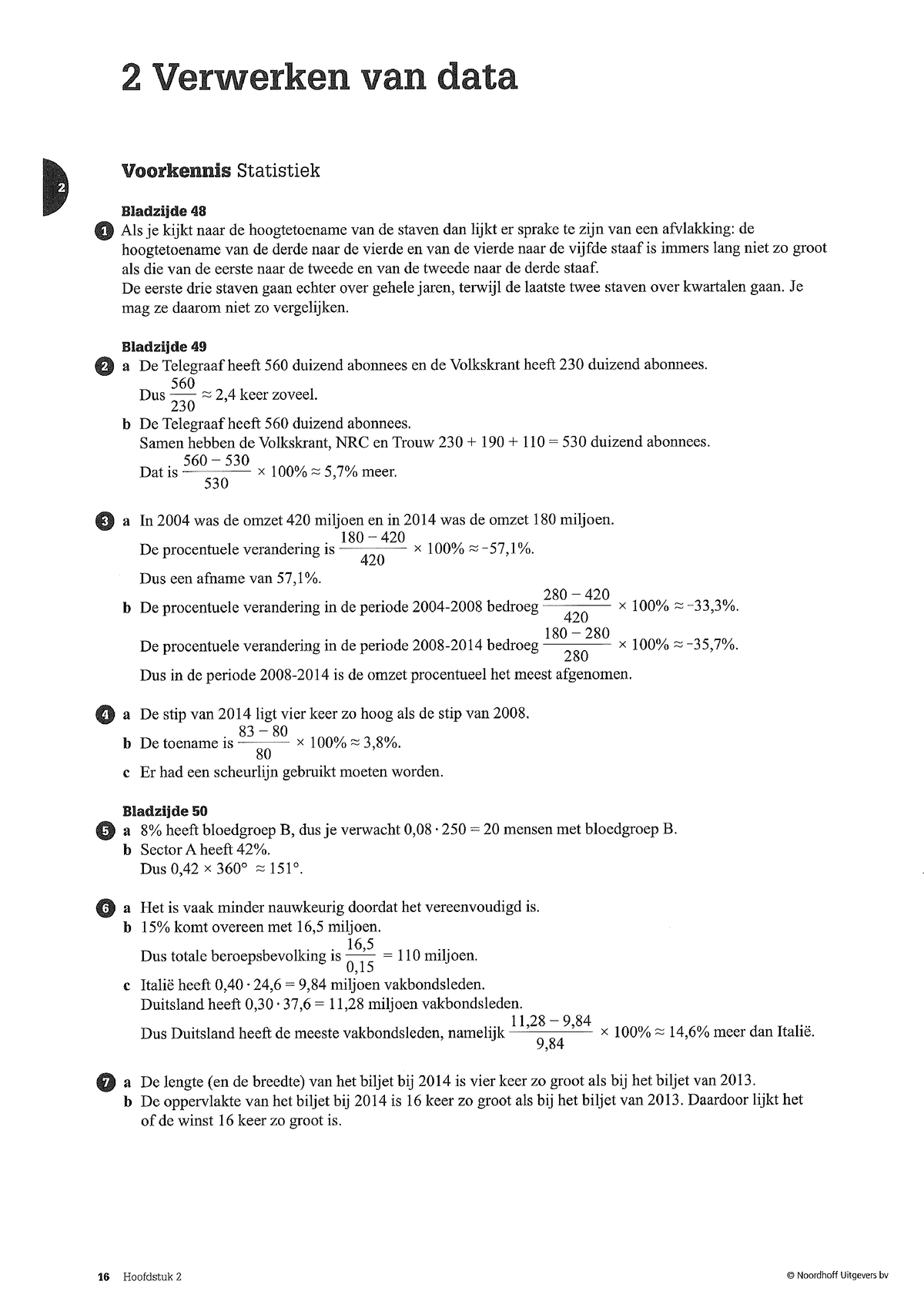 Getal & Ruimte Deel 1 Havo A- Hoofdstuk 2 - Wiskunde A - Studeersnel