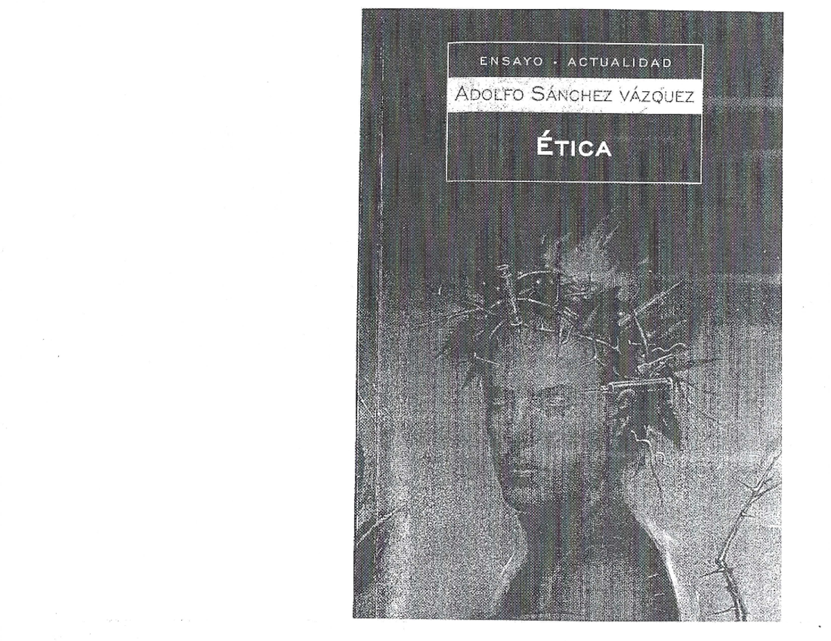 Libro Etica Capitulo 1 - Humanidades I - Studocu