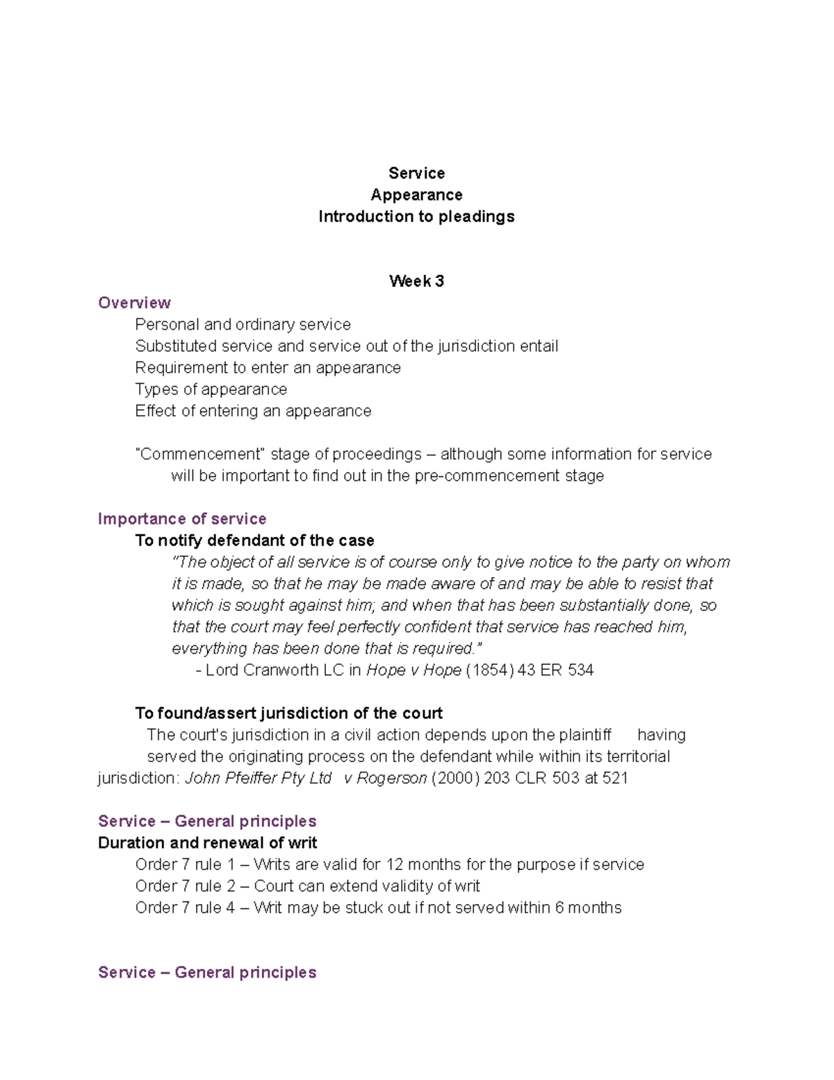 service-appearance-introduction-to-pleadings-service-appearance