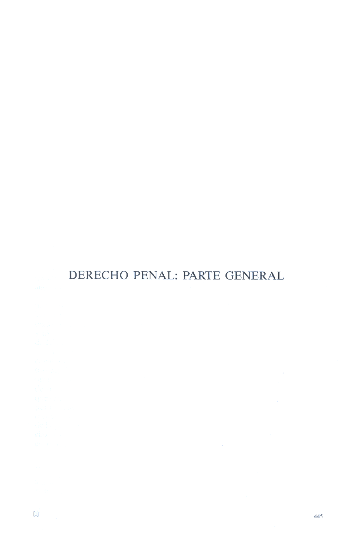 Derecho Penal General(Parte+1) - Studocu