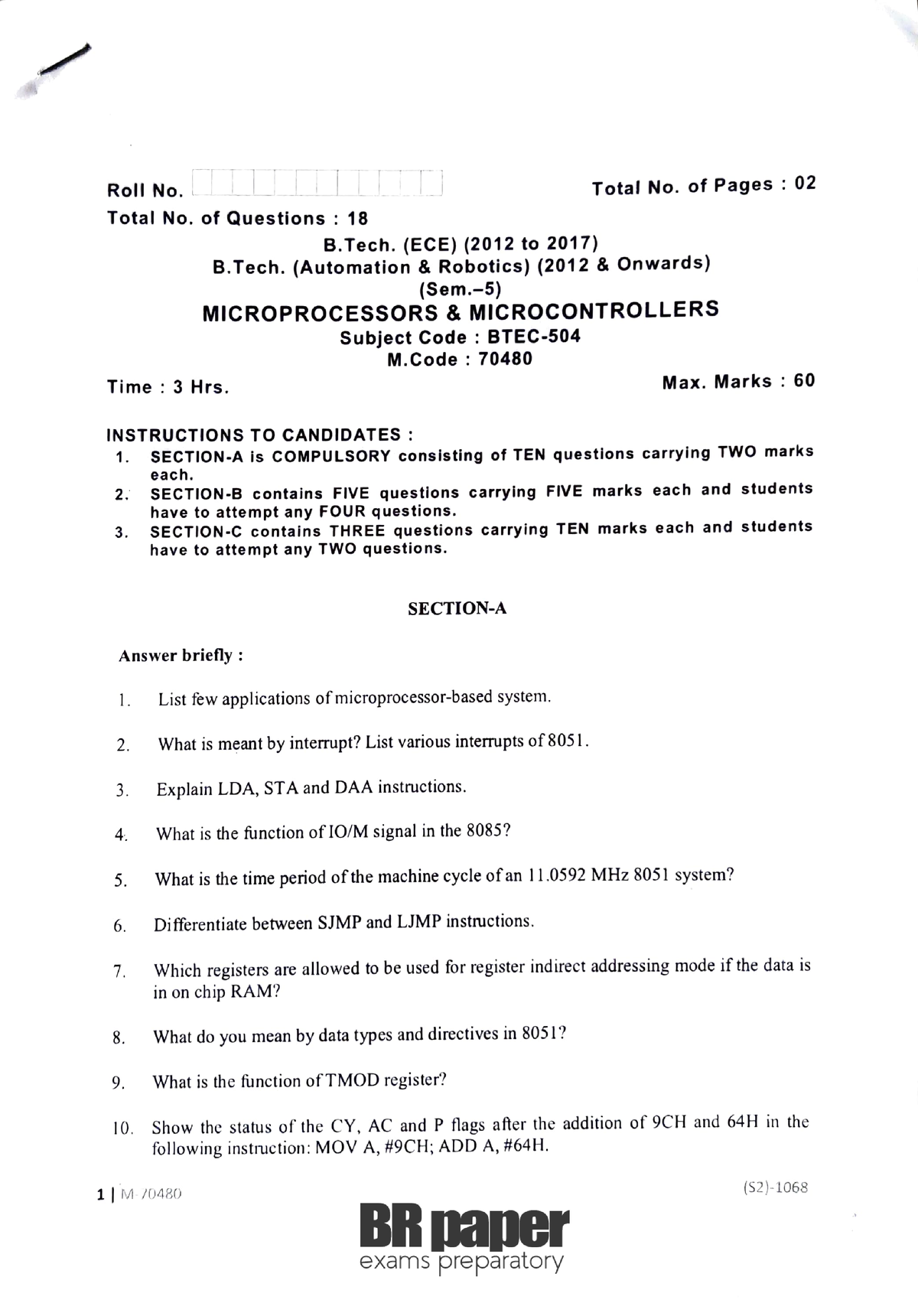 MP(5th)May2020 - pdf on mpmc notes - Digital Communication - Studocu