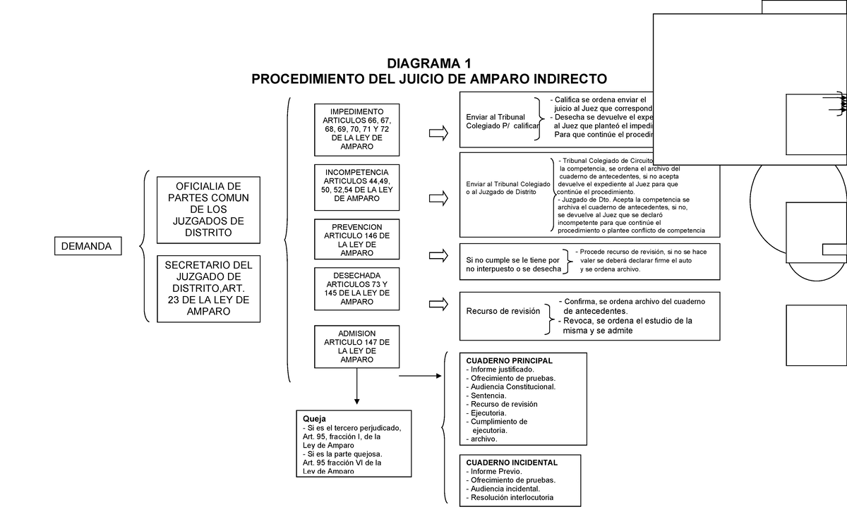 AMP - AMP - DIAGRAMA 1 PROCEDIMIENTO DEL JUICIO DE AMPARO INDIRECTO