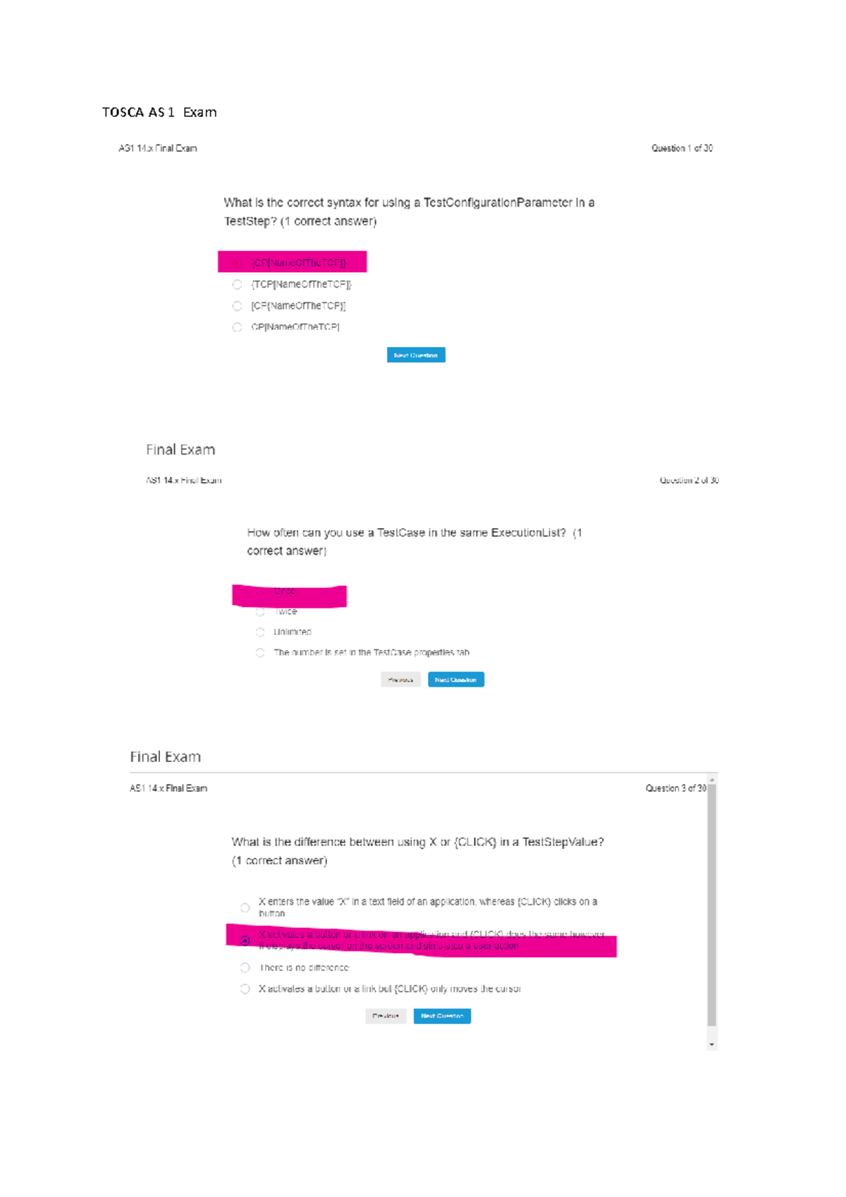 Tosca AS 1 Exam - Business Administration - TOSCA AS 1 Exam - Studocu