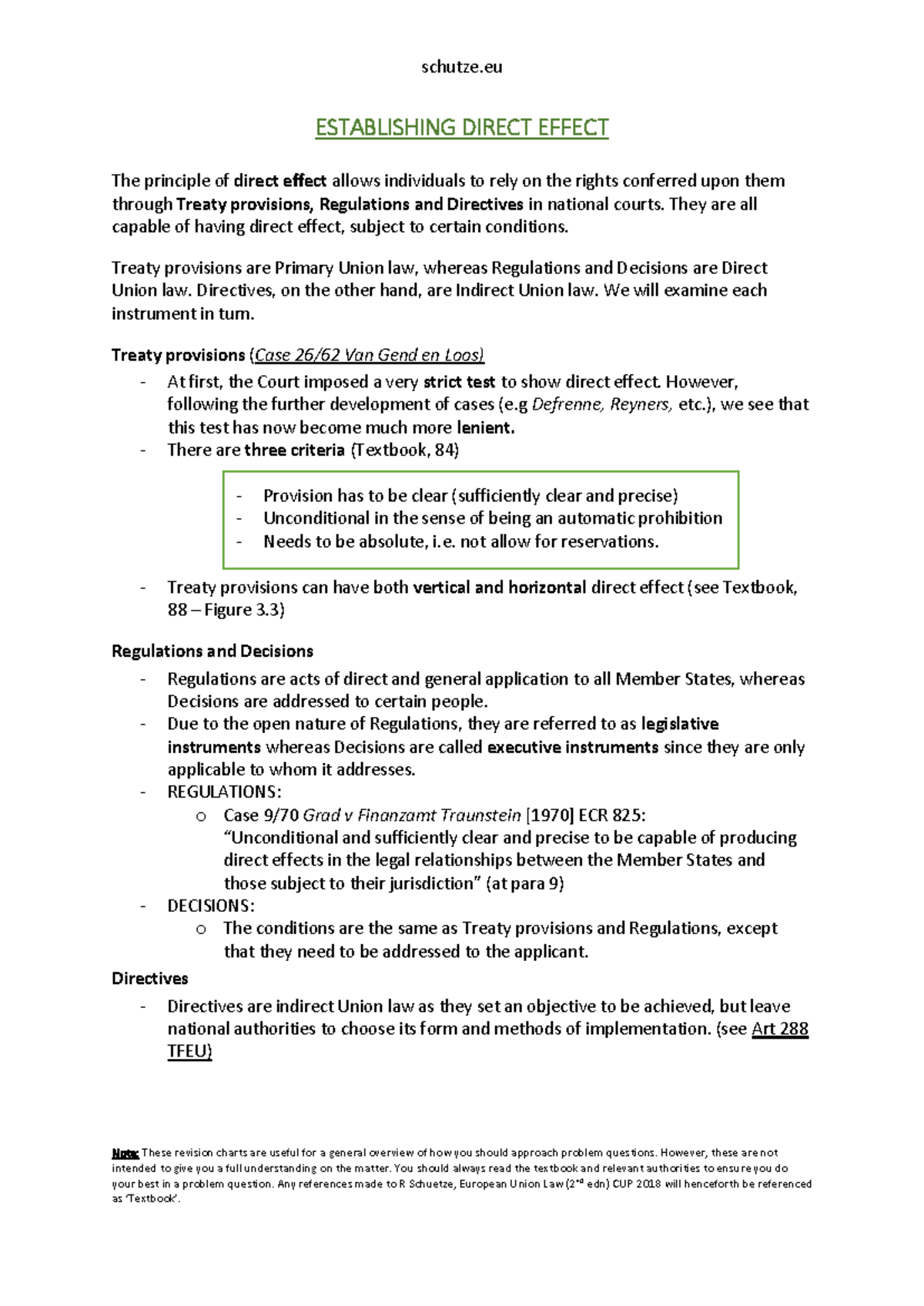 Chart 4 Direct Effect 1 - schutze Note: These revision charts are ...