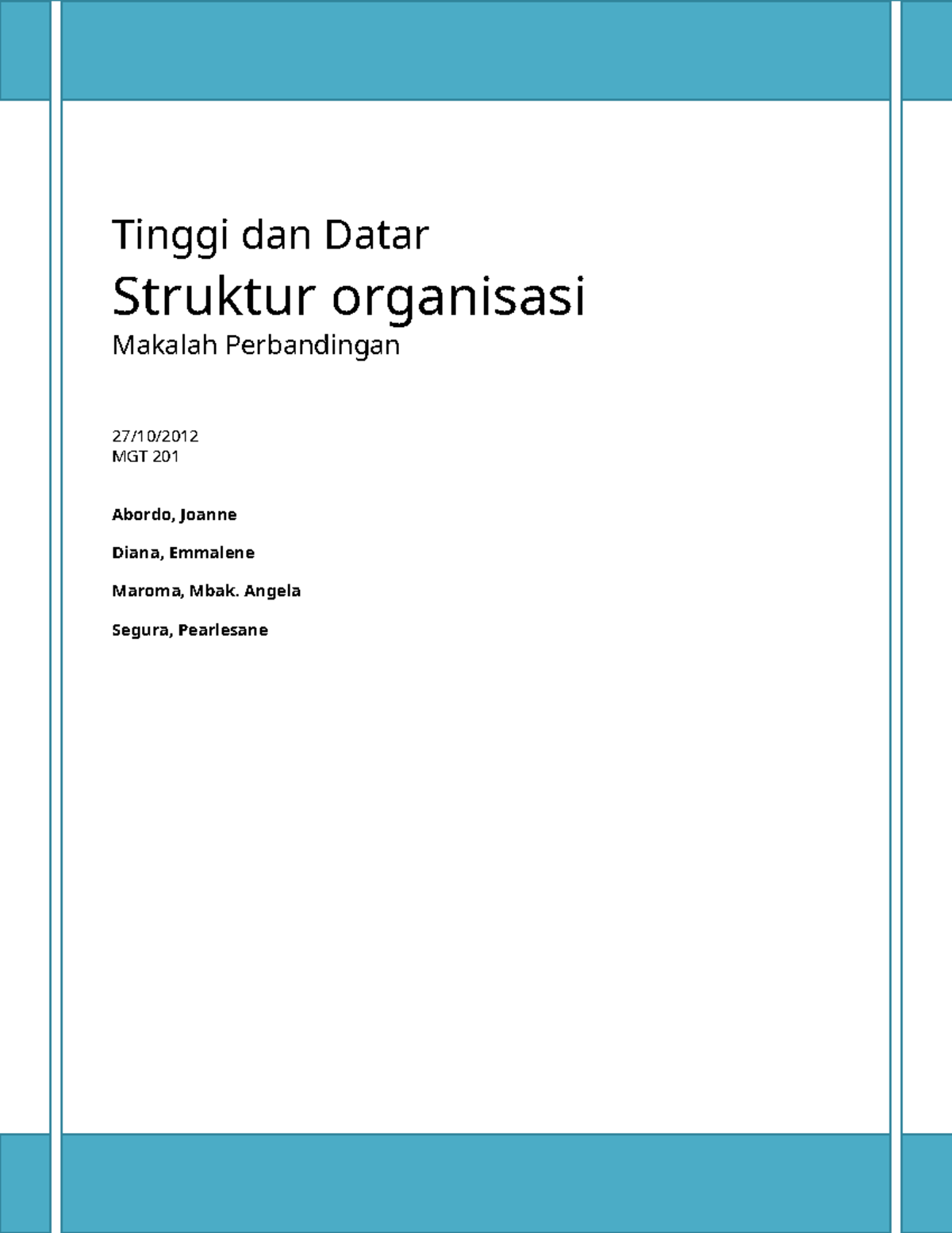111354674 Tall and Flat Organizational Structure Finale Strategic