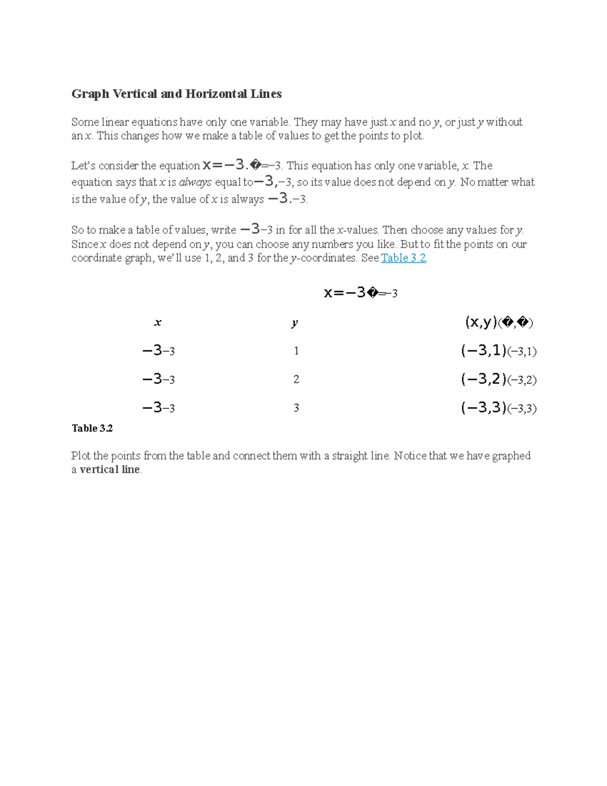 2.7 Graph Vertical and Horizontal Lines - Graph Vertical and Horizontal ...