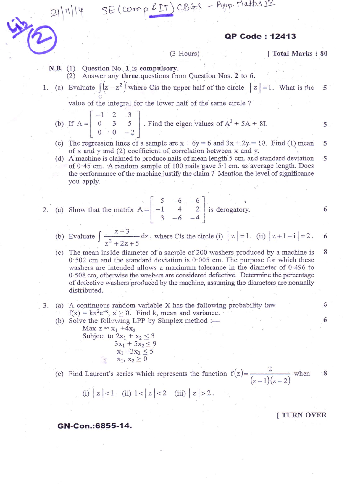 Sem IV - QP Question Paper - Computer Engineering - MU - Studocu