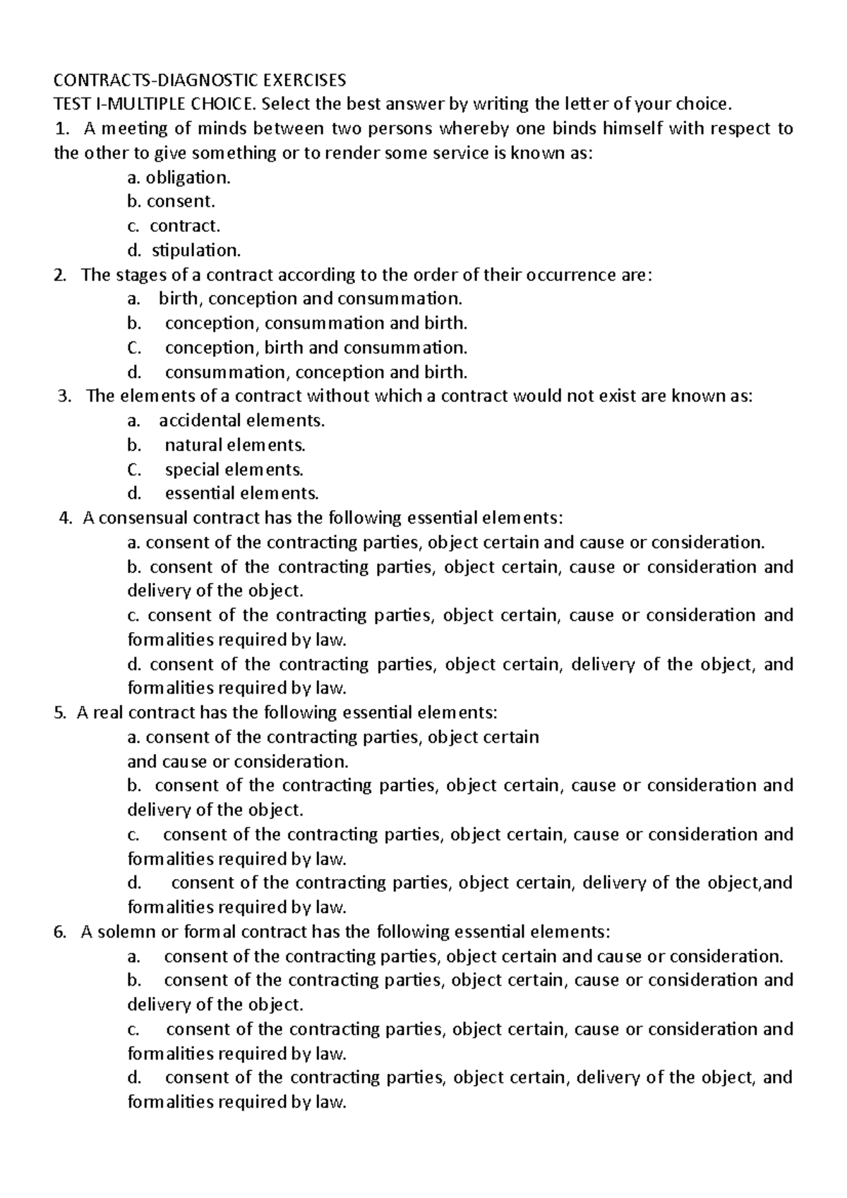 Contract business law in accounting 2021 CONTRACTSDIAGNOSTIC