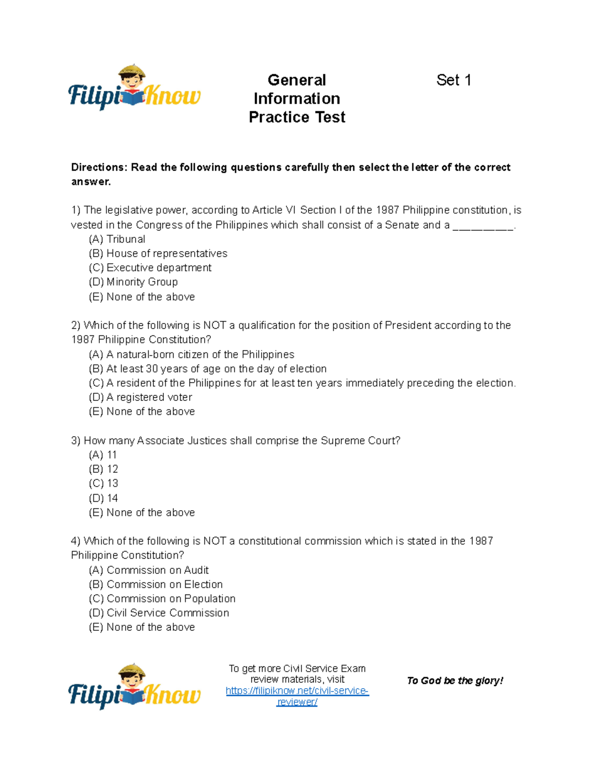 General-Information-Practice-Test-Set-1 - Information Practice Test ...