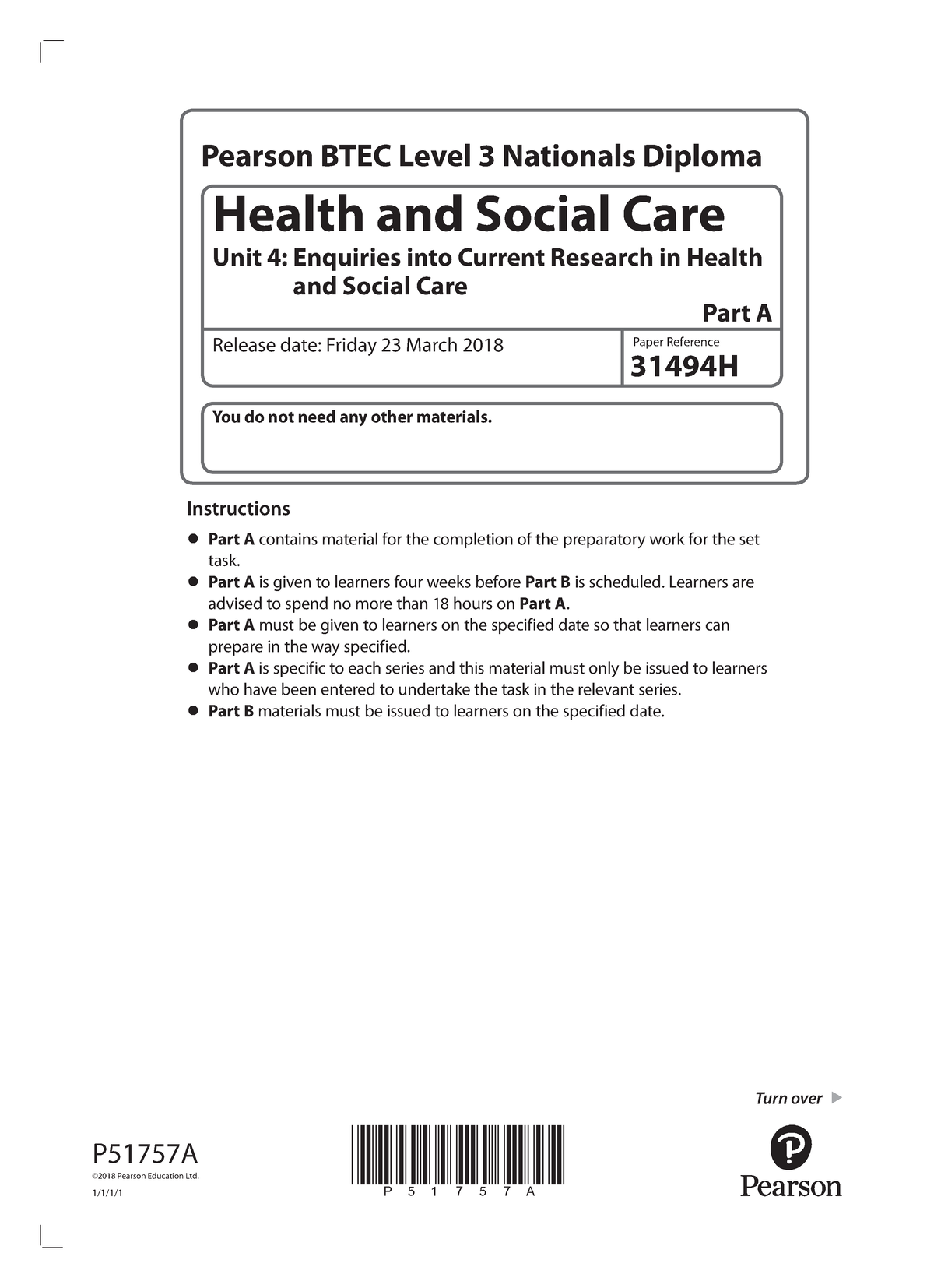 unit 4 research health and social care