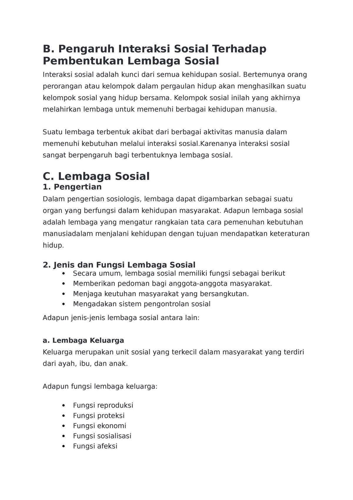 Materi Kelas 7 - Tugas - B. Pengaruh Interaksi Sosial Terhadap ...