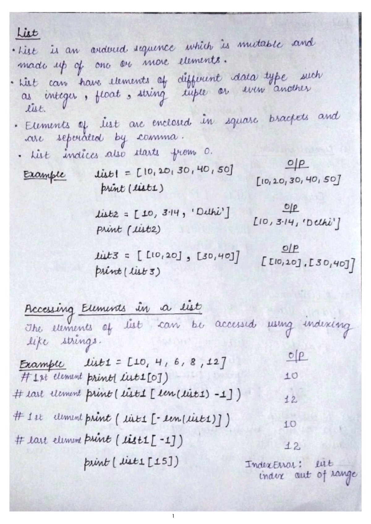 3.2 list - LIST METHODS AND BUILT-IN Functions Method Description ...