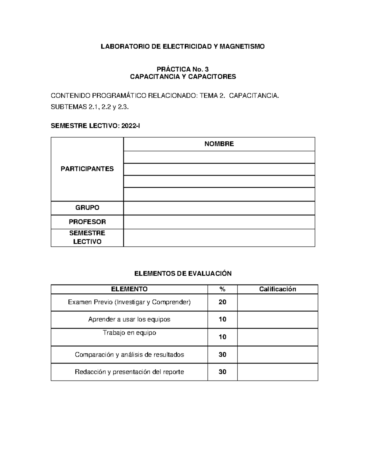 Practica 3 Capacitancia Y Capacitores Con Resultados De Mutímetro ...