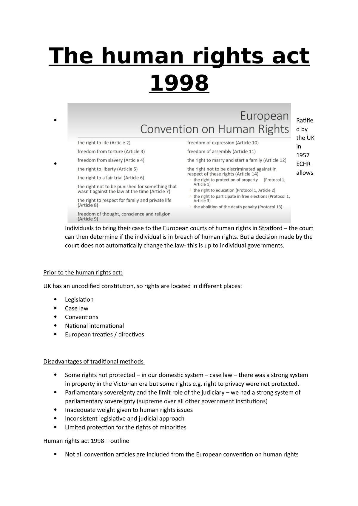 human rights act 1998 uk essay