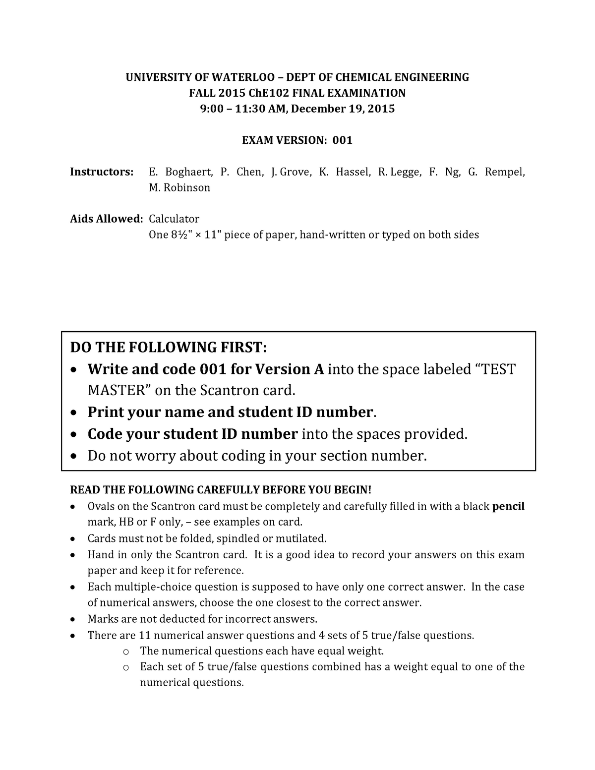 Exam December 2015 Questions And Answers Studocu