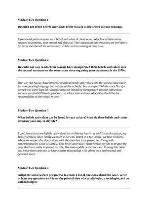 SCS 200 Module Eight Short Responses - Da’Janai Taylor February 3, 2024 ...