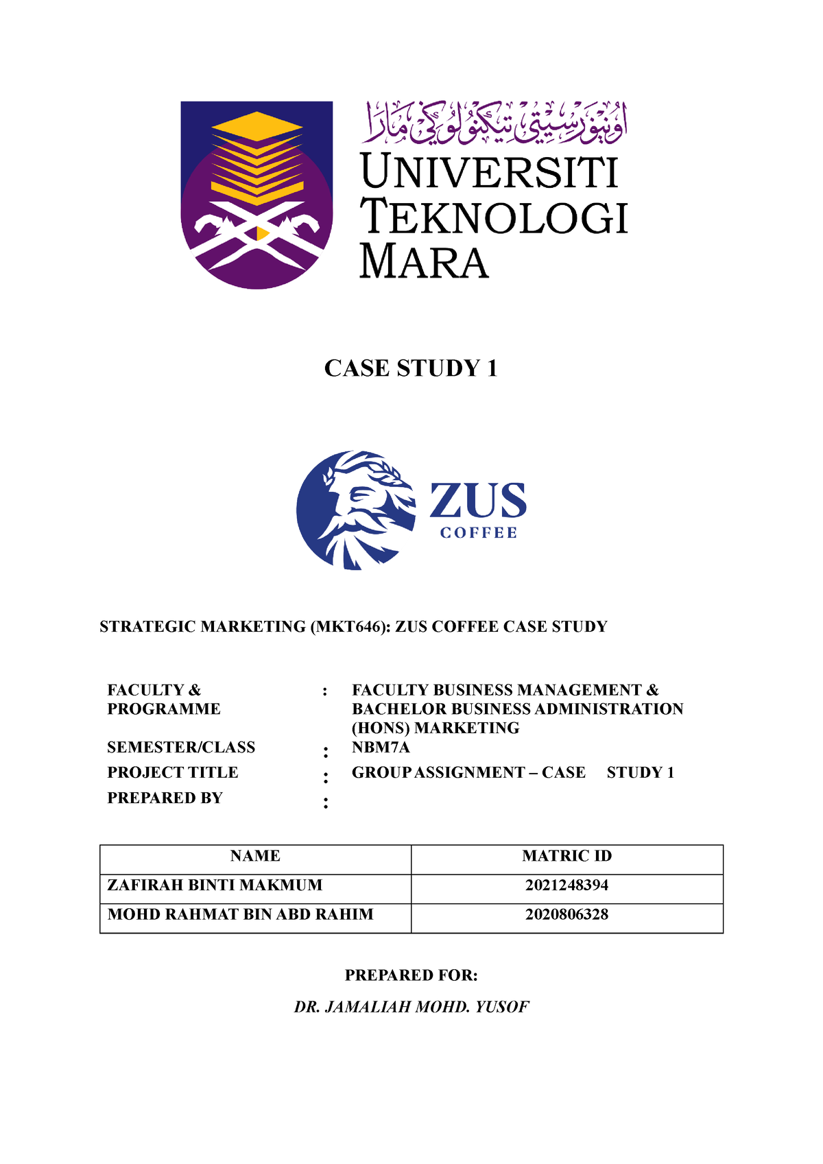 zus coffee case study