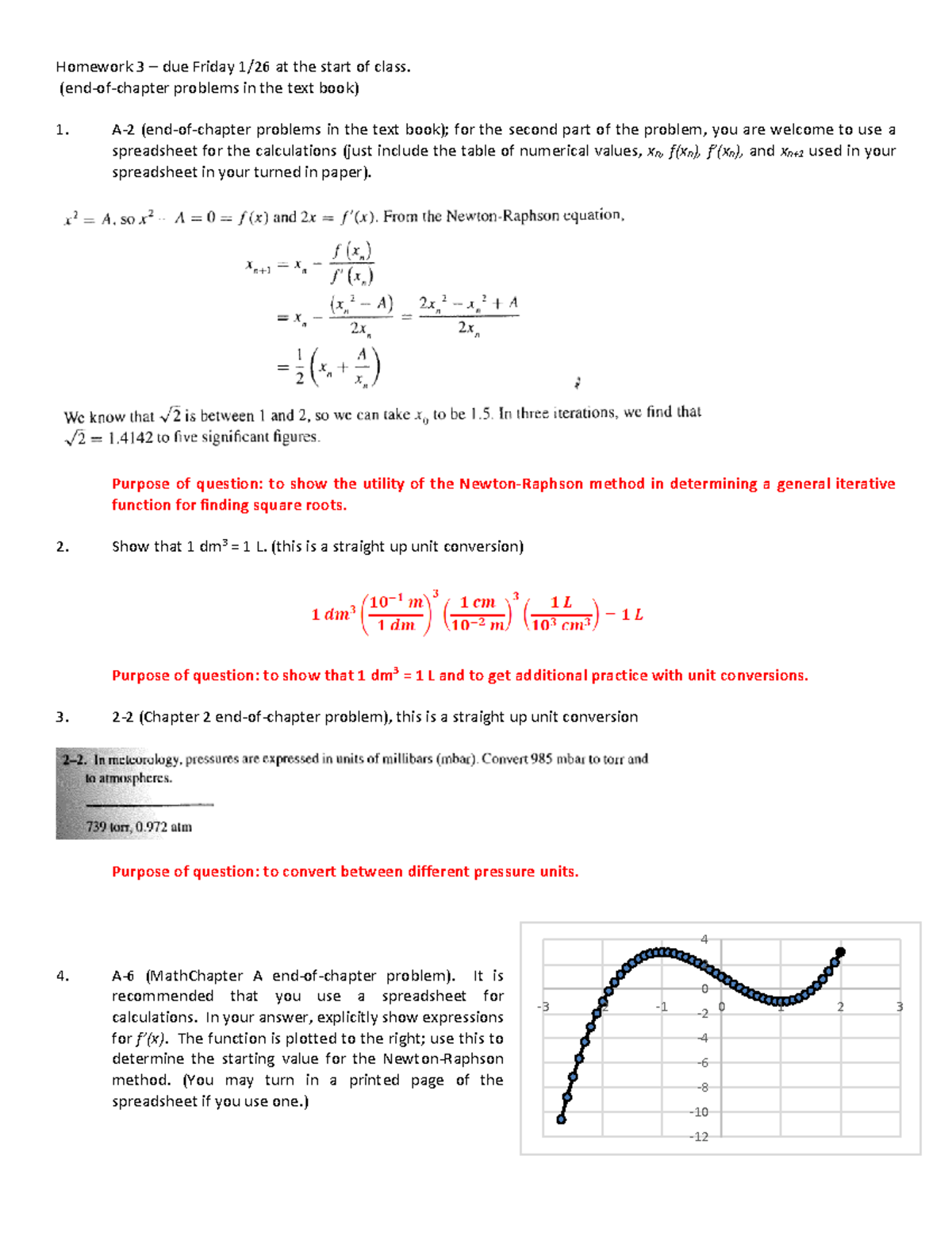 Homework 3 Solutions - Homework 3 – Due Friday 1/26 At The Start Of ...