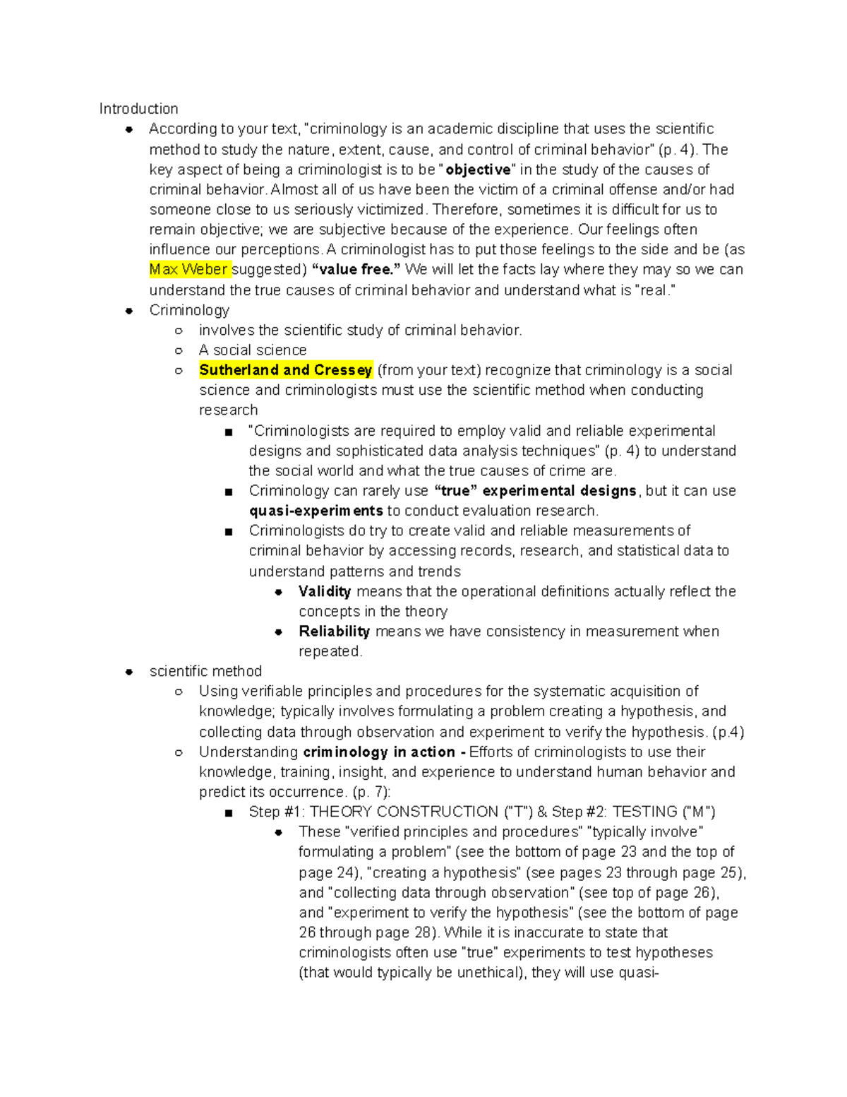 Chapter 1 Crime & Criminology - Introduction According To Your Text ...