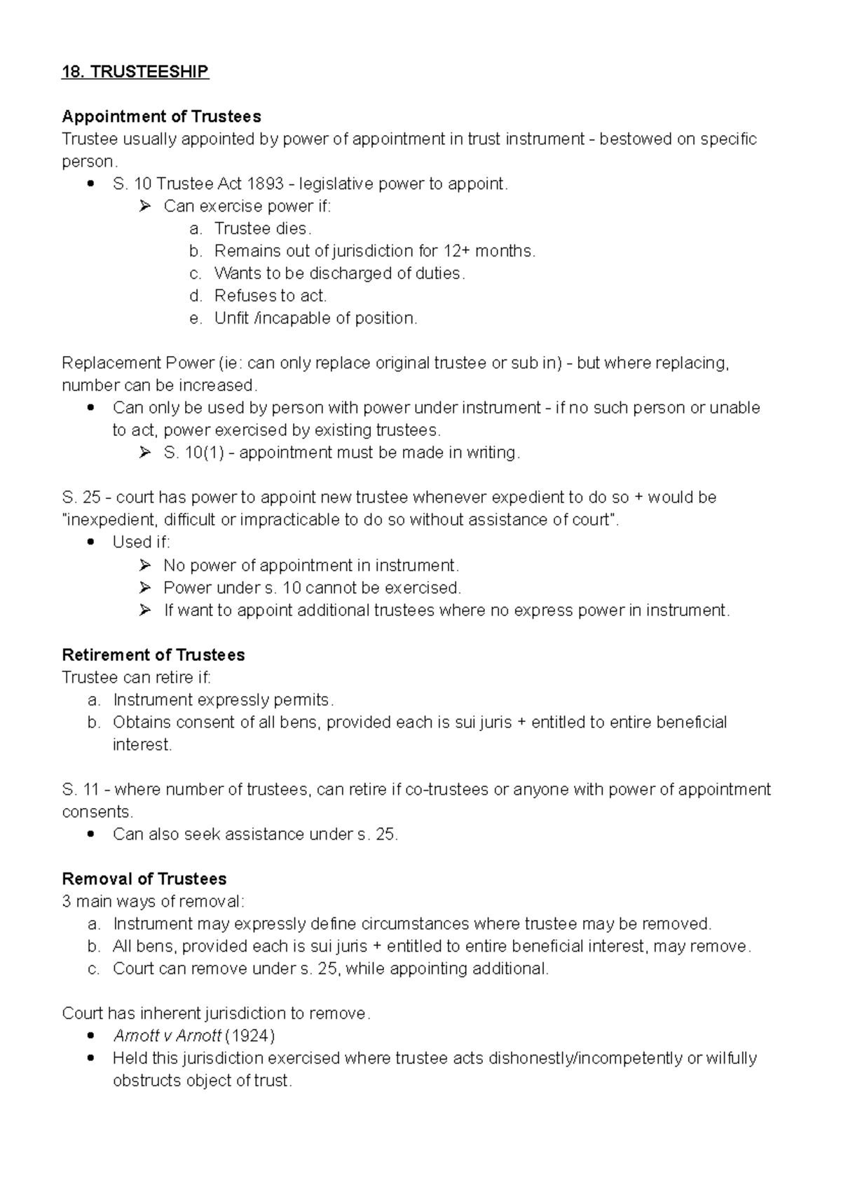 12-trusteeship-summary-notes-from-equity-course-18-trusteeship-appointment-of-trustees