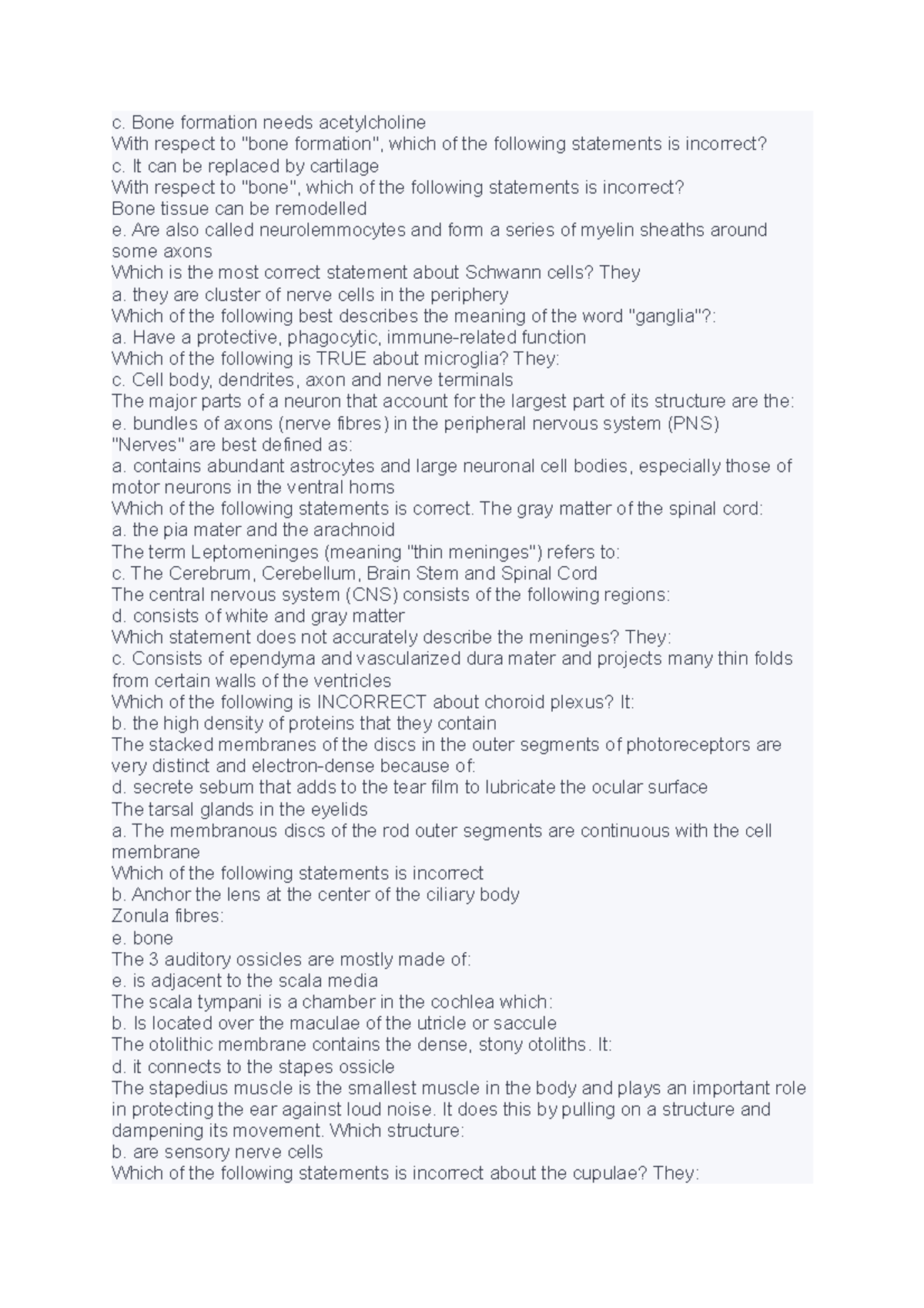 MMED1007 9 Histology The Building Blocks of The Human Body c. Bone