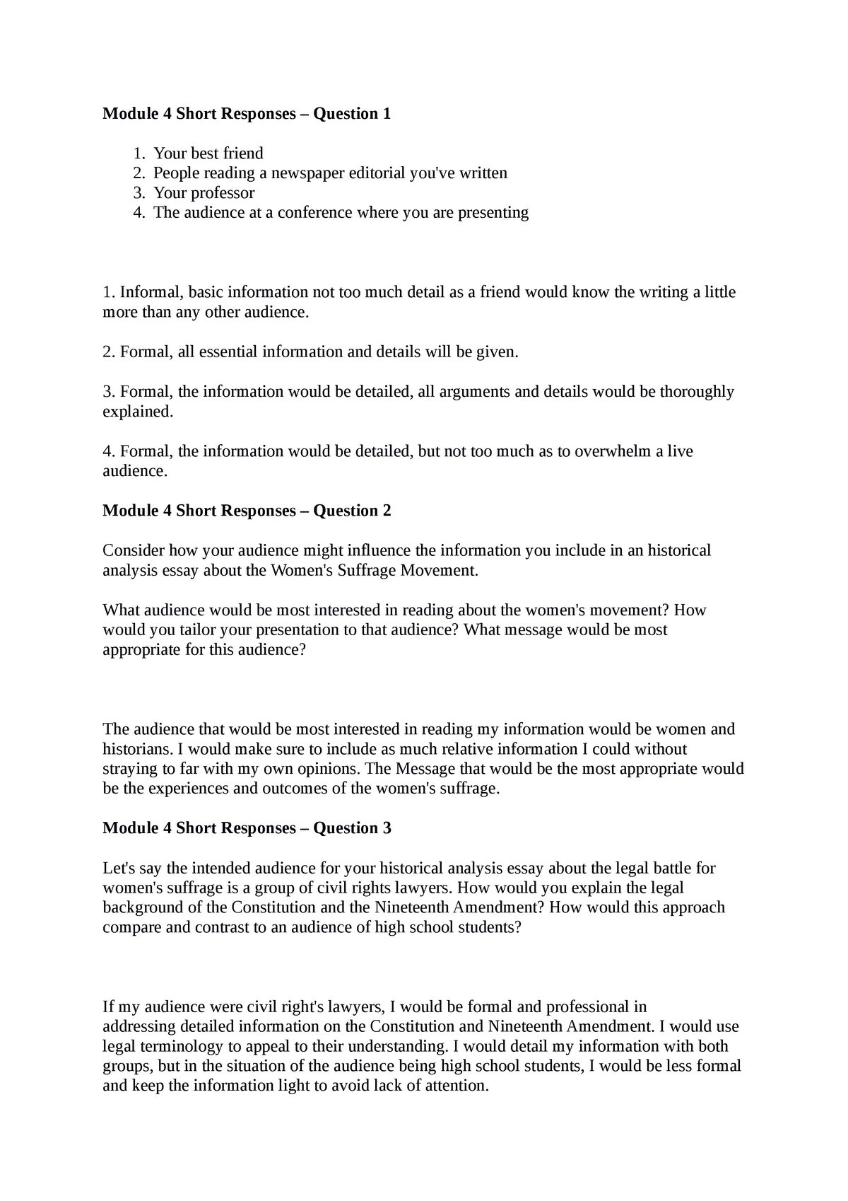 Kimberly Zinn His 200 Module 4 Shortresponses Module 4 Short Responses Question 1 Your Best 0935