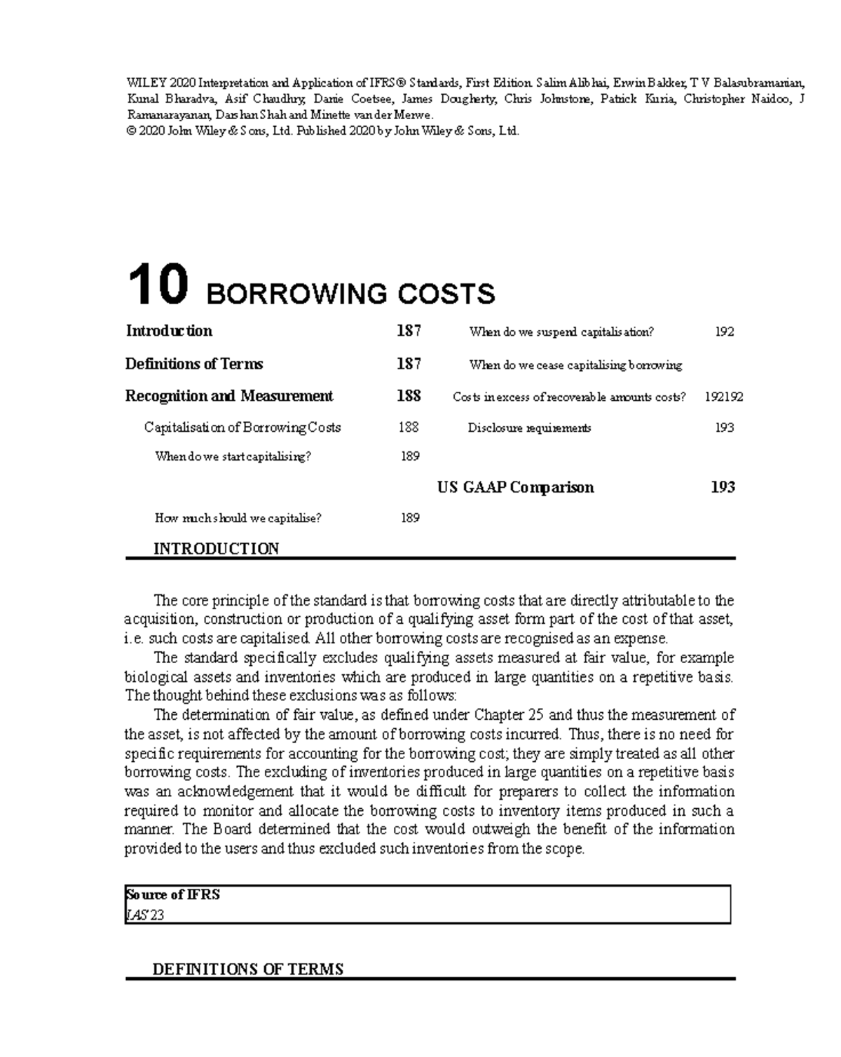 Borrowing Cost Act 380 WILEY 2020 Interpretation and Application of