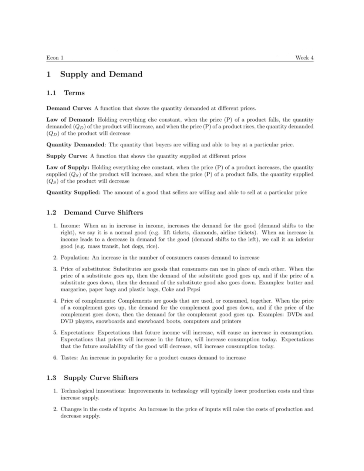 Sec4 - section 4 notes - ECON 2 - Studocu