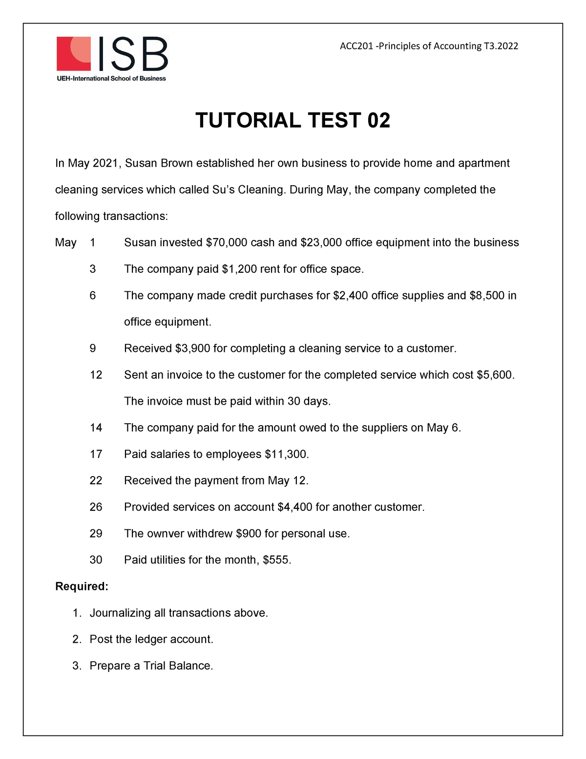 TT02 Q - Calculate And Complete The Form - ACC201 -Principles Of ...