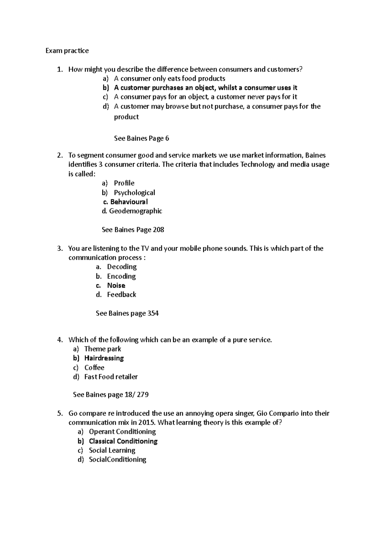 Exam 15 January 2016, questions and answers - Exam practice 1. How ...