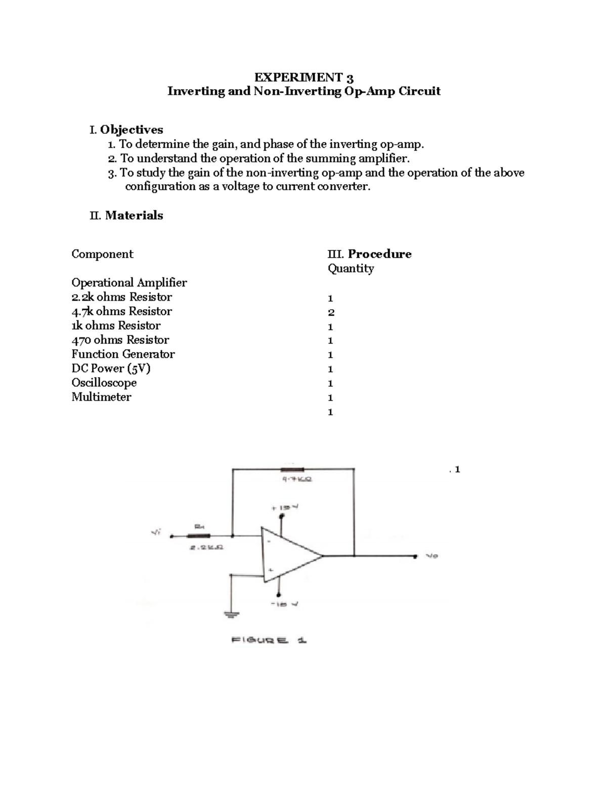 Santos, Lorbey JANE - Experiment 3 - EXPERIMENT 3 Inverting and Non ...