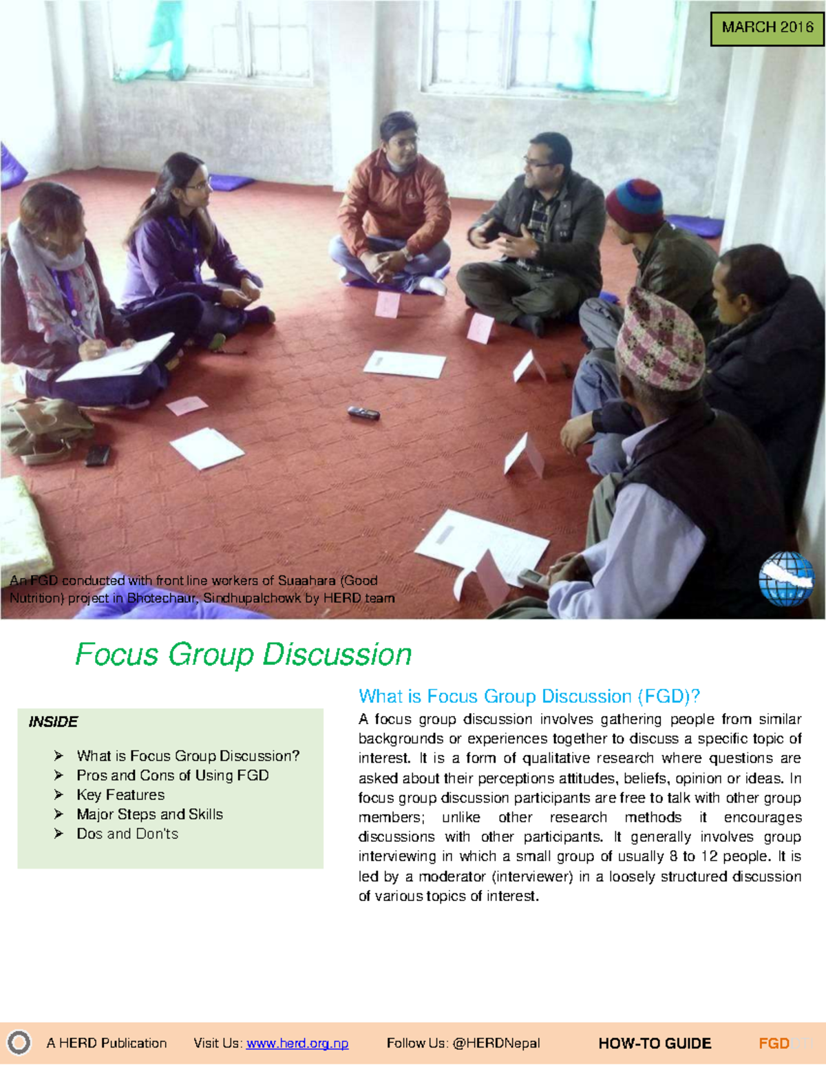Focus-Group-Discussion - HOW-TO GUIDE A HERD Publication Visit Us: herd ...