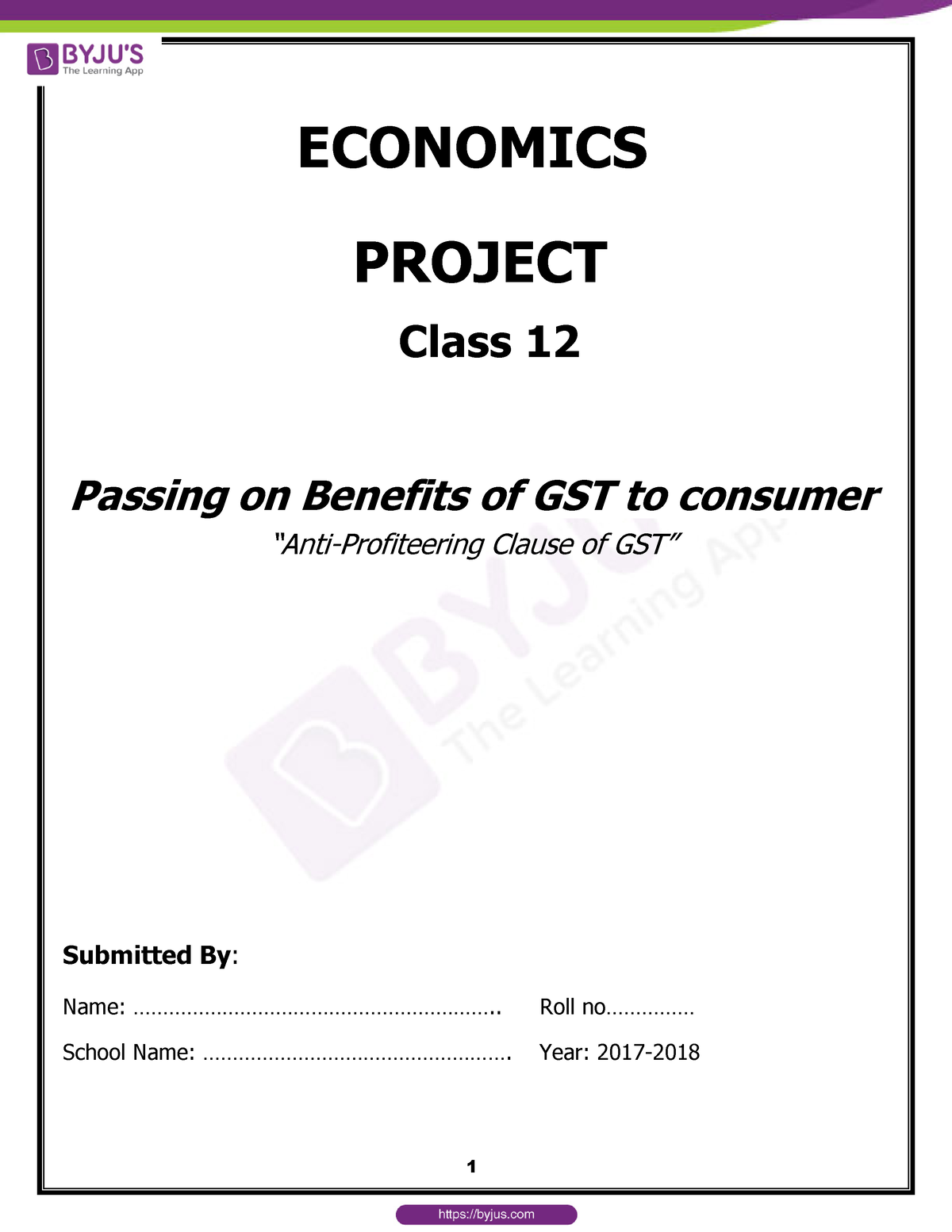 case study on gst for class 12