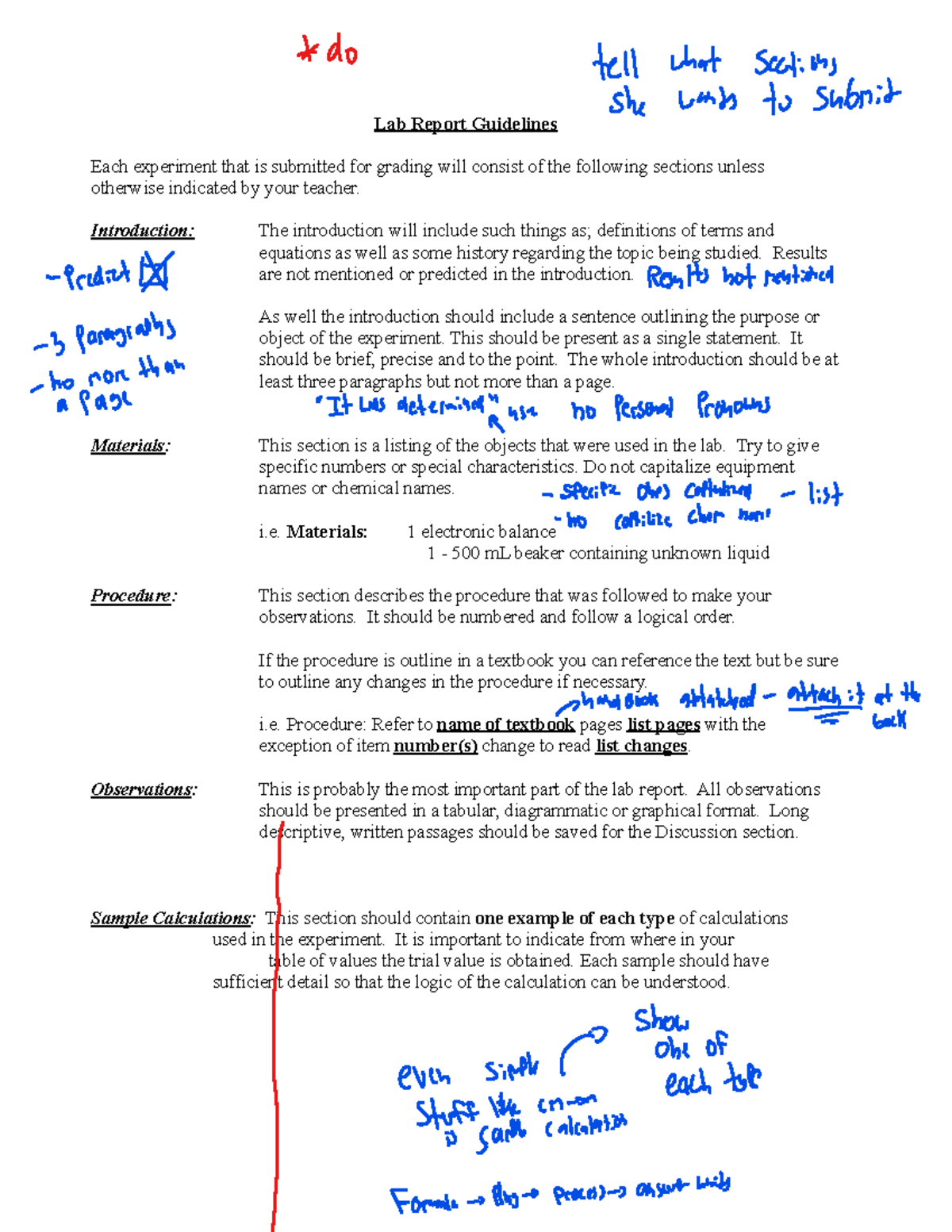 Physics UNIT 1 - jnkjn - Lab Report Guidelines Each experiment that is ...
