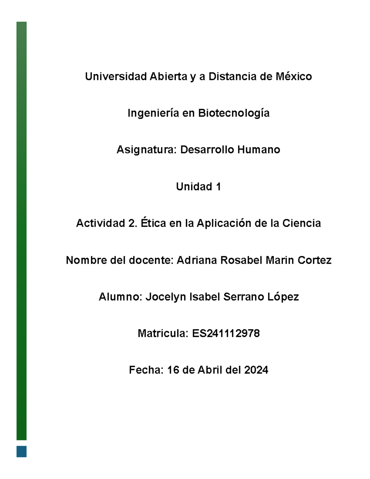 BDHU U1 A2 JISL - Universidad Abierta y a Distancia de México ...