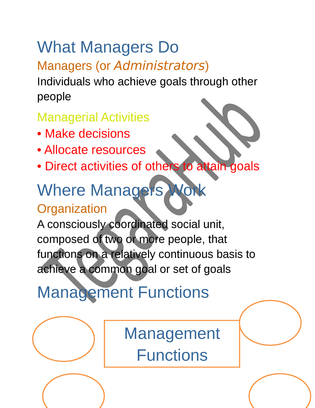 What Managers Do - Chapter 2 Test Bank Organizational Behavior 15th ...