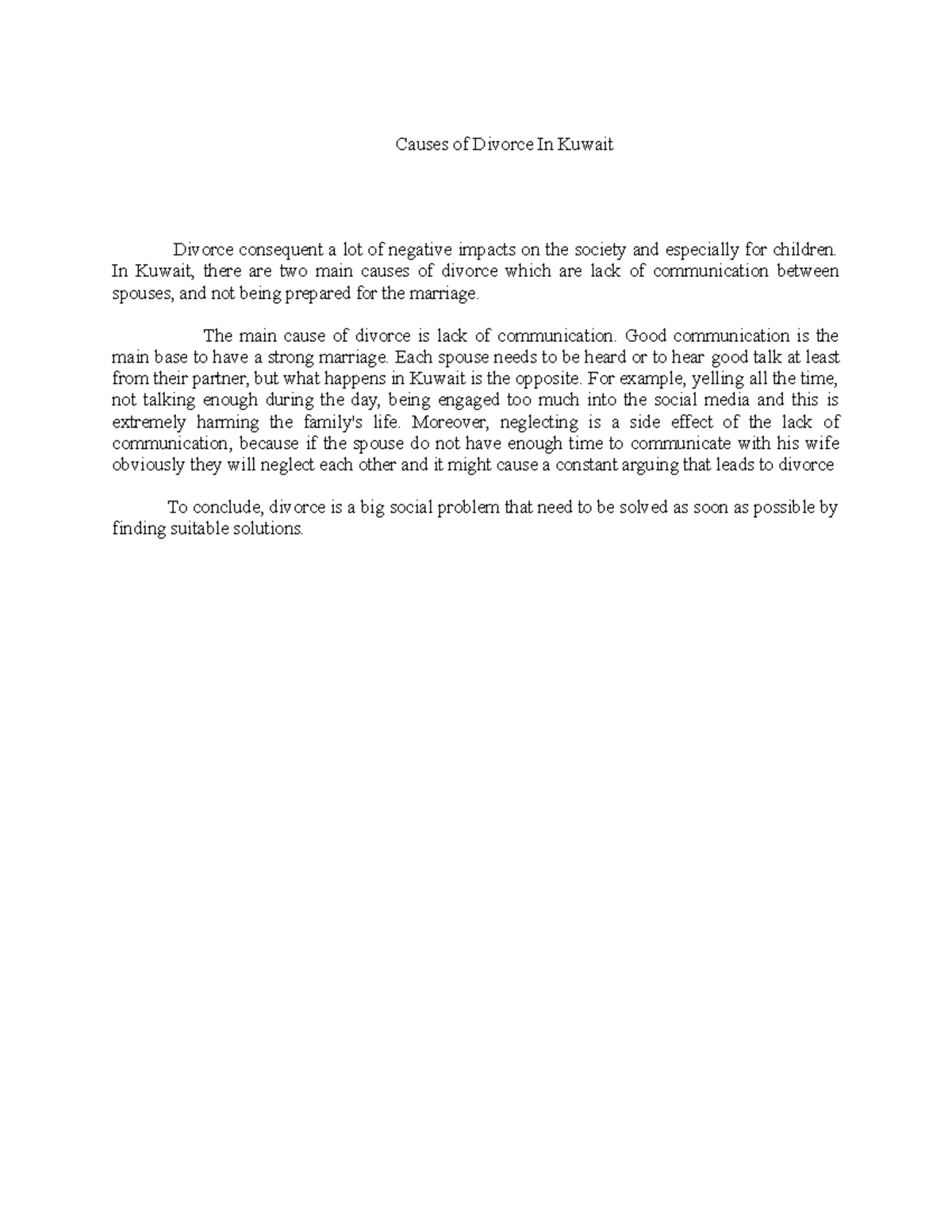 Document (18) 69785341767678676 Causes of Divorce In Kuwait Divorce