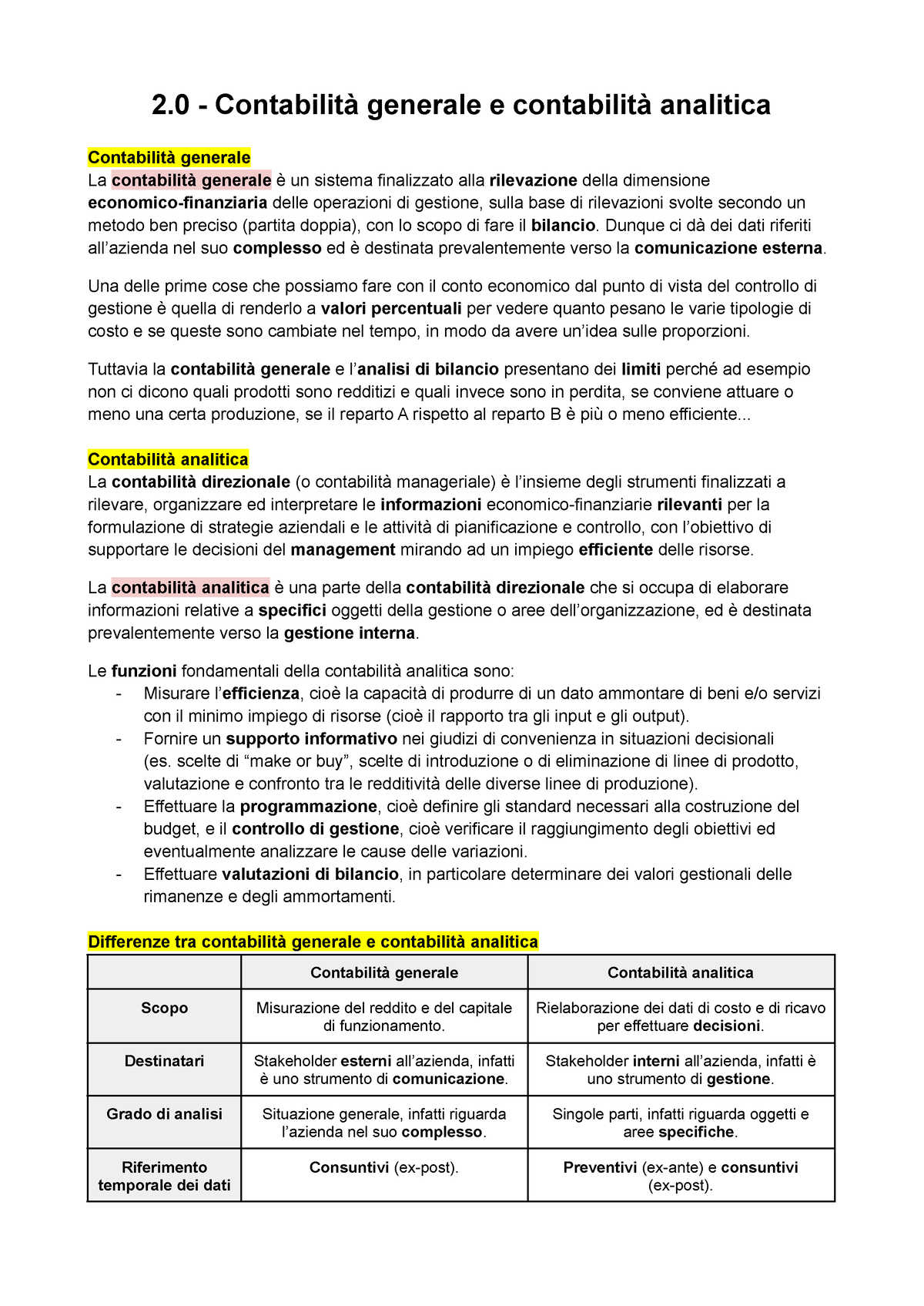 2.0 - Contabilità Generale E Contabilità Analitica - 2 - Contabilità ...