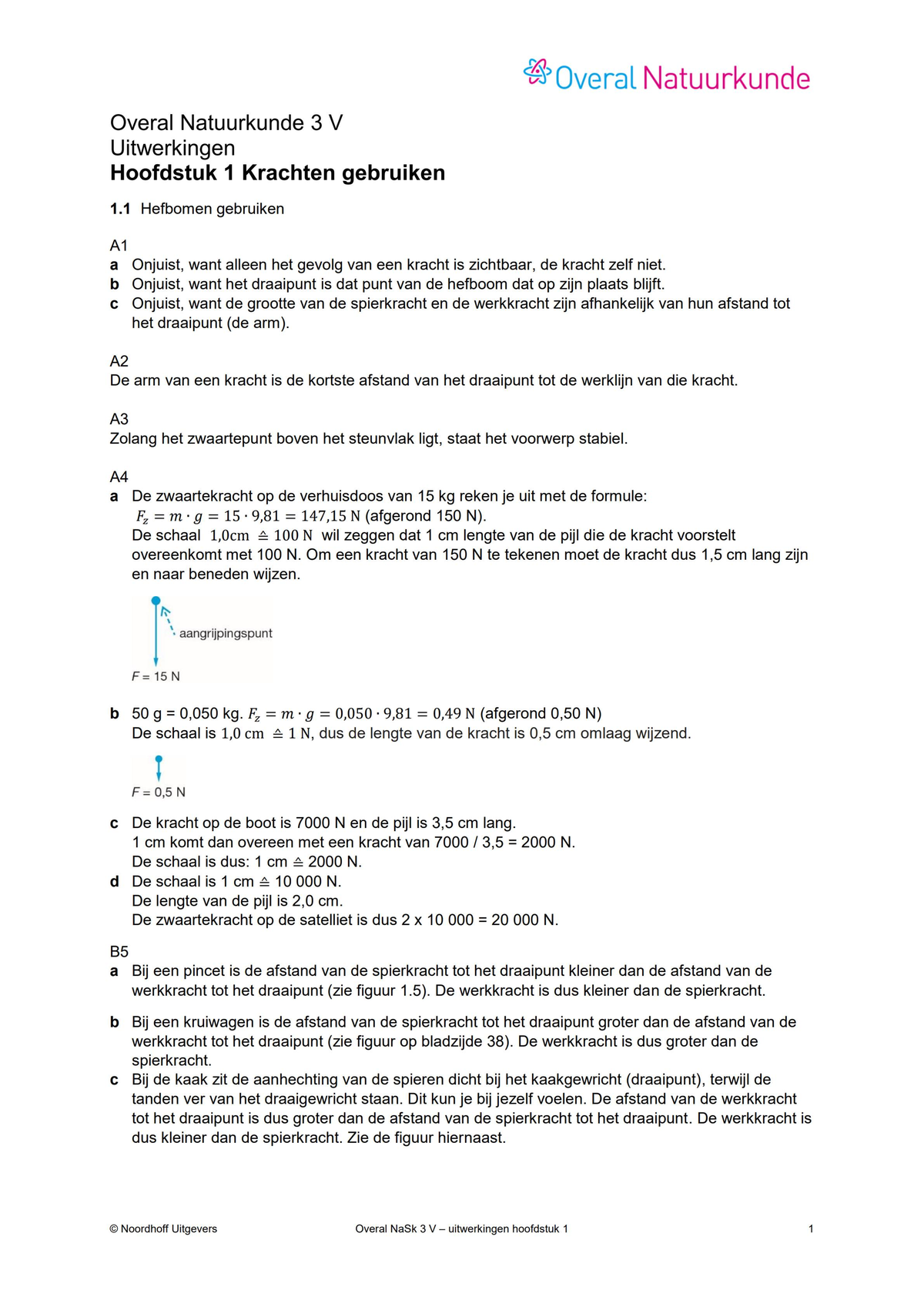 Natuurkunde Vwo 3 Hoofdstuk 1 Antwoorden - Overal Natuurkunde 3 V ...