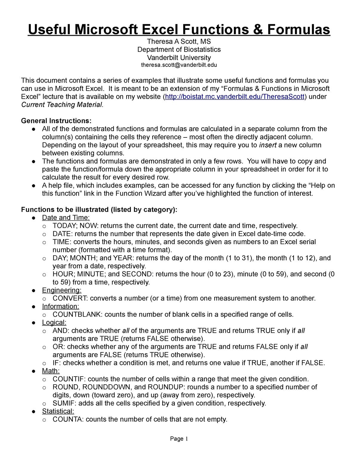 excel-lecture-noteslecture-notes-useful-microsoft-excel-functions