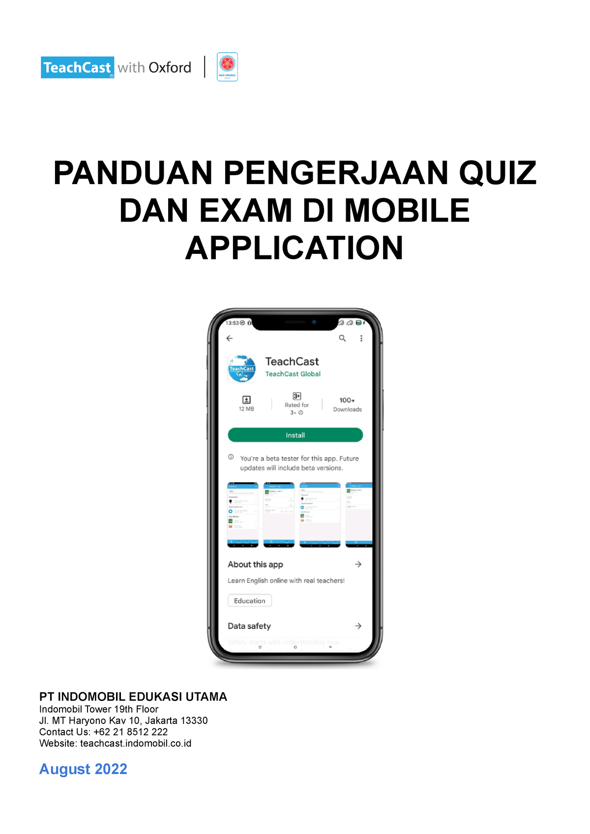 Panduan Pengerjaan QUIZ DAN EXAM DI Mobile Application - PANDUAN ...