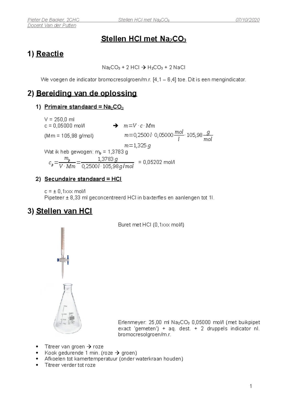 verslag-hcl-met-na2co3-pieter-de-backer-2chc-stellen-hcl-met-na-2-co