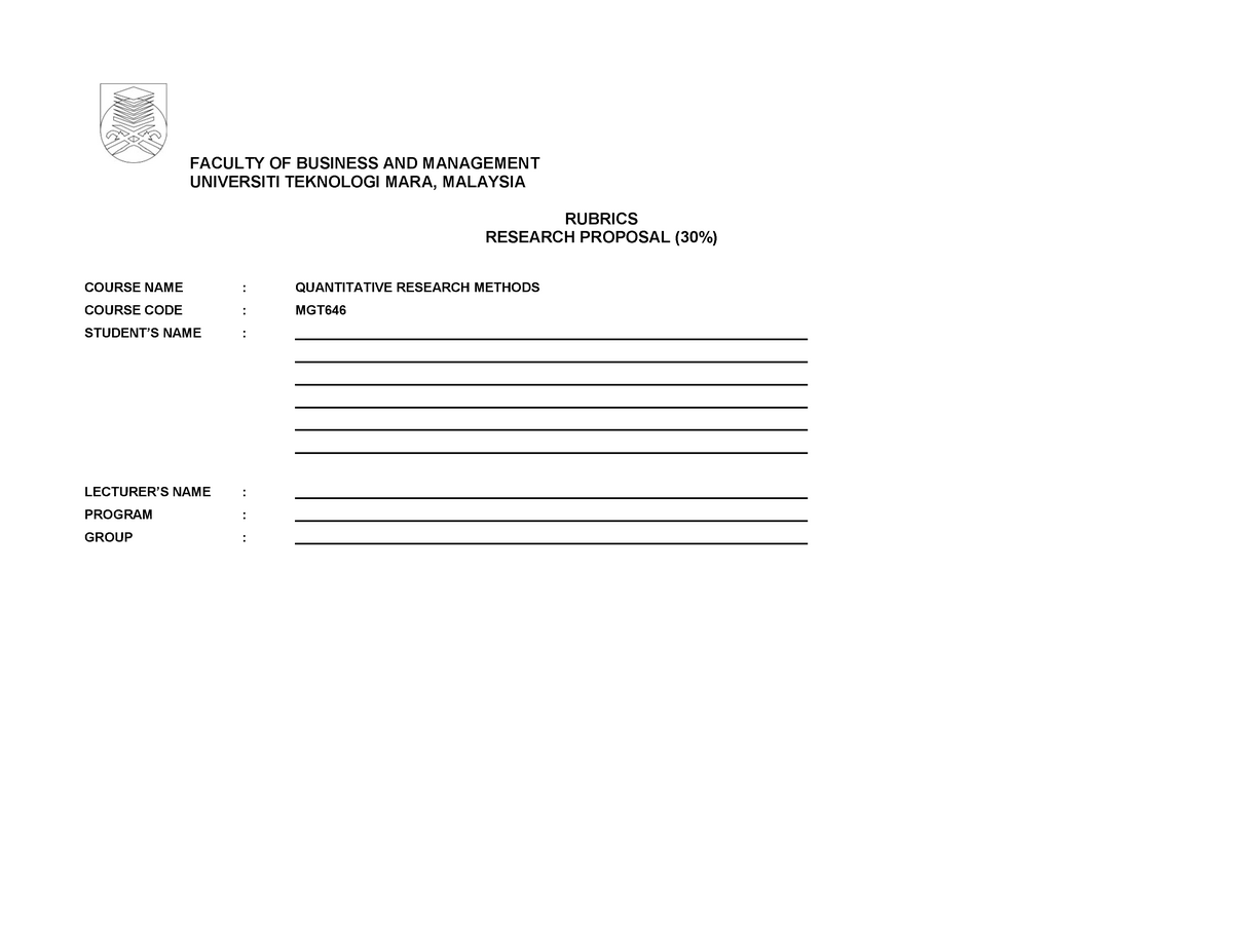 mgt646 research proposal