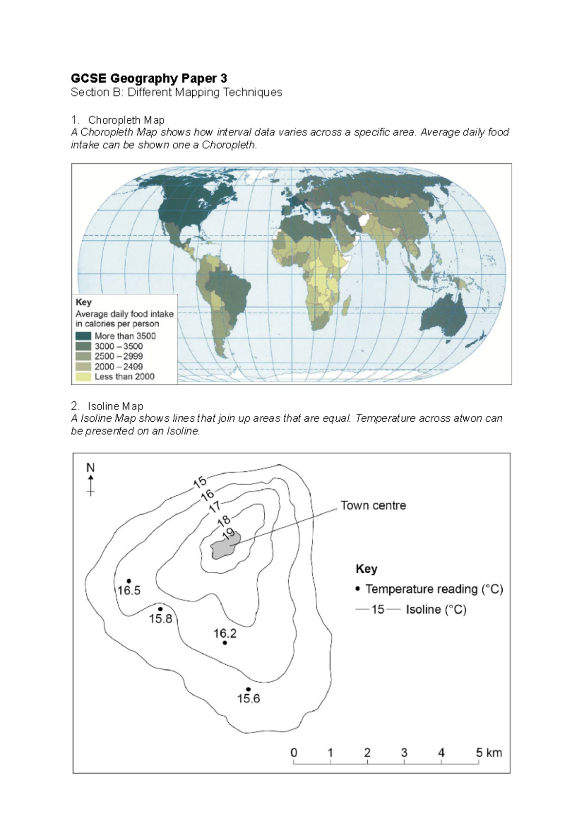 GCSE Geography Paper 3 - Mapping Techniques - GCSE Geography Paper 3 ...